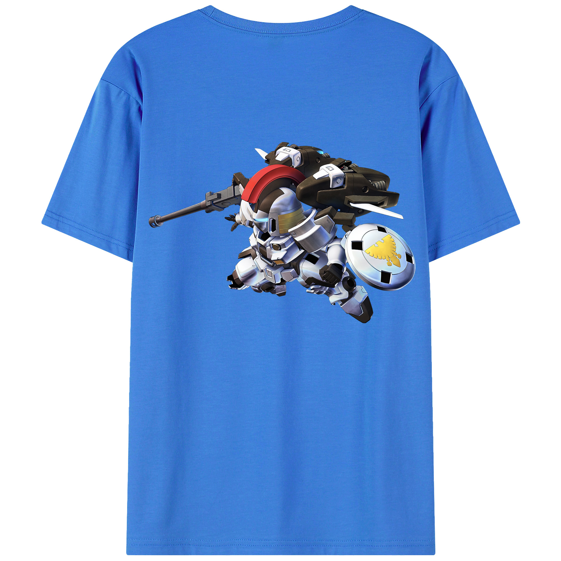 （画像用） 機動戦士ガンダム Mobile Suit Gundam 綿100％半袖Tシャツ（背面プリント）