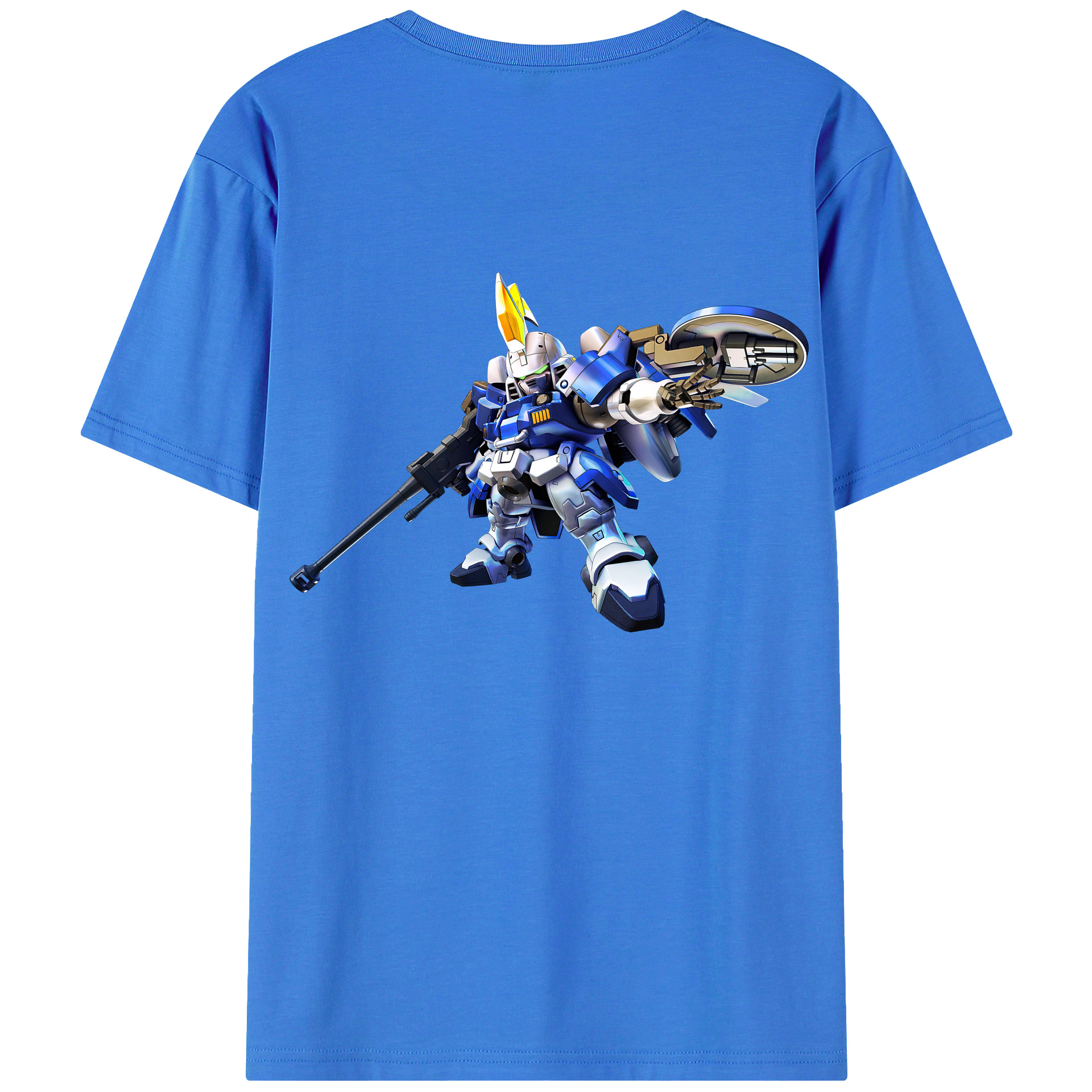 （画像用） 機動戦士ガンダム Mobile Suit Gundam 綿100％半袖Tシャツ（背面プリント）