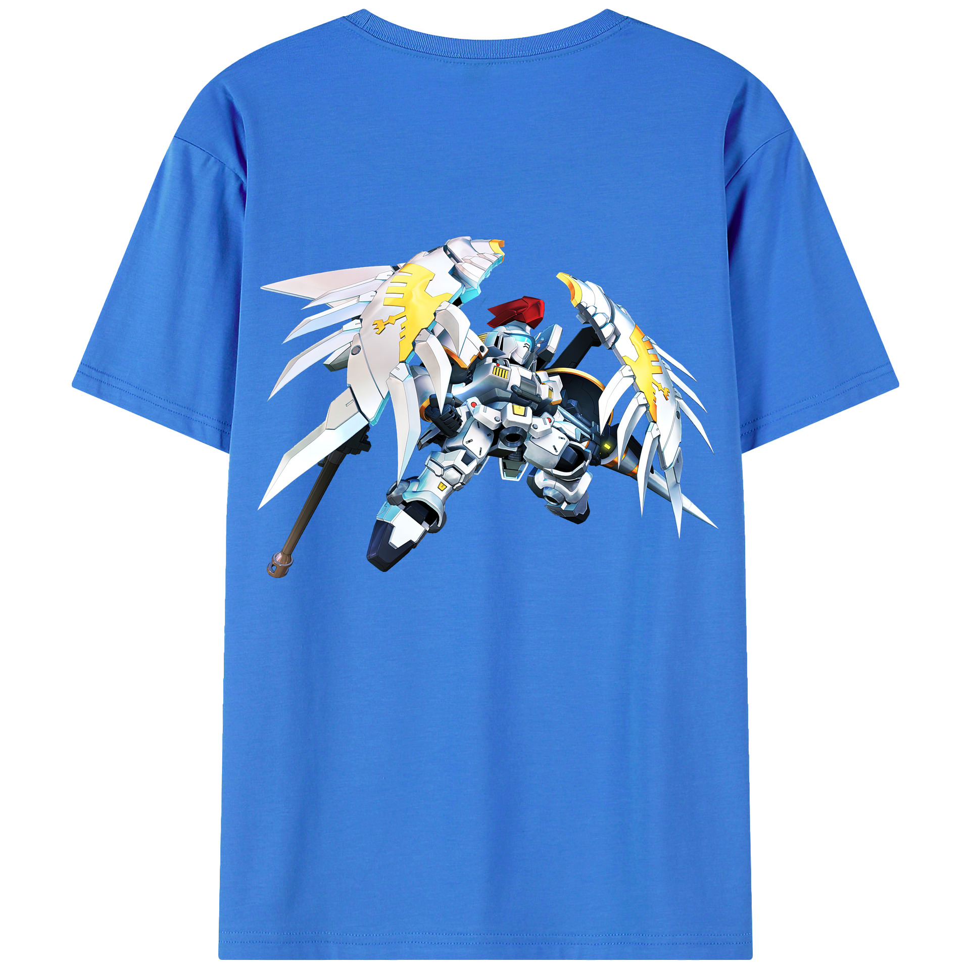 （画像用） 機動戦士ガンダム Mobile Suit Gundam 綿100％半袖Tシャツ（背面プリント）