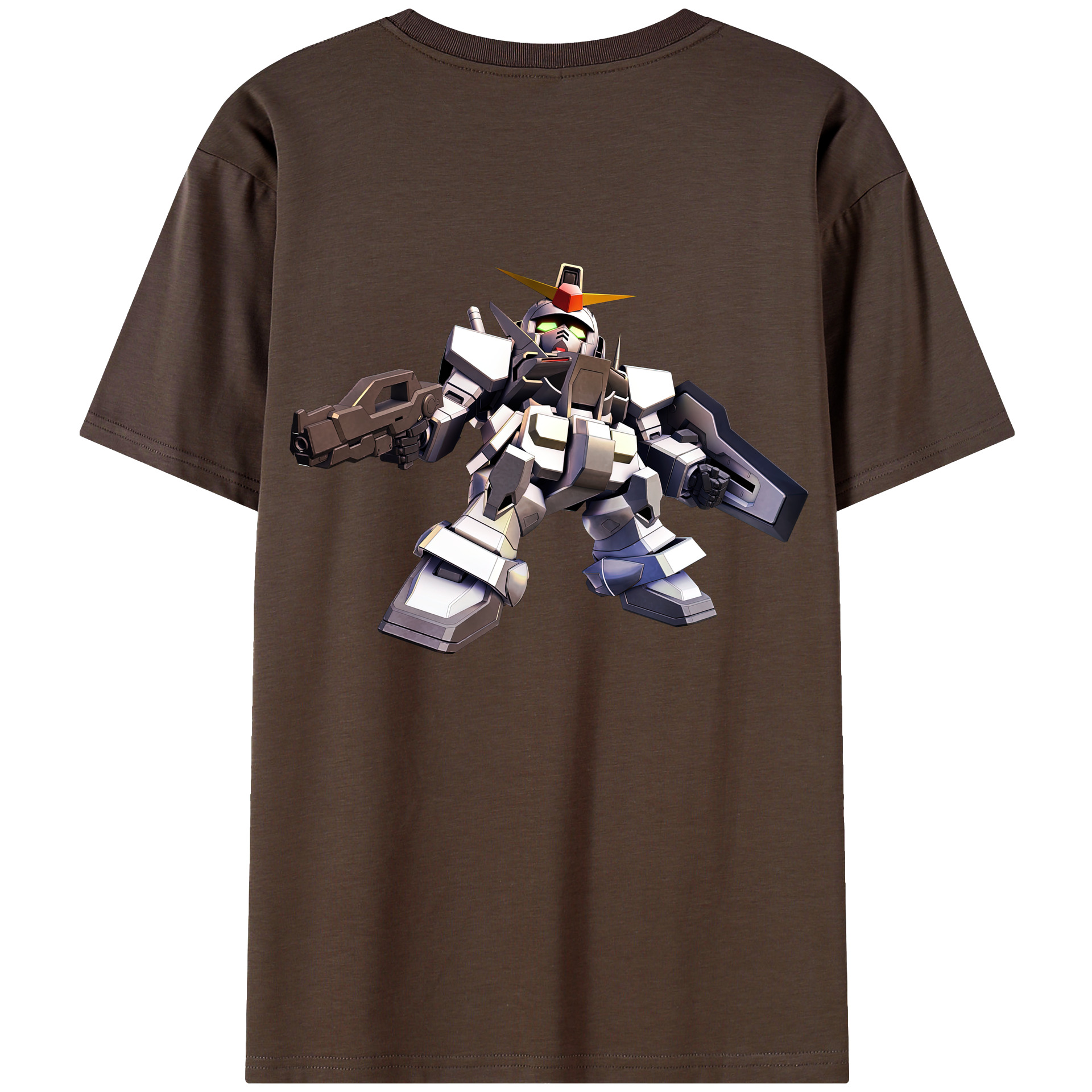 （画像用） 機動戦士ガンダム Mobile Suit Gundam 綿100％半袖Tシャツ（背面プリント）