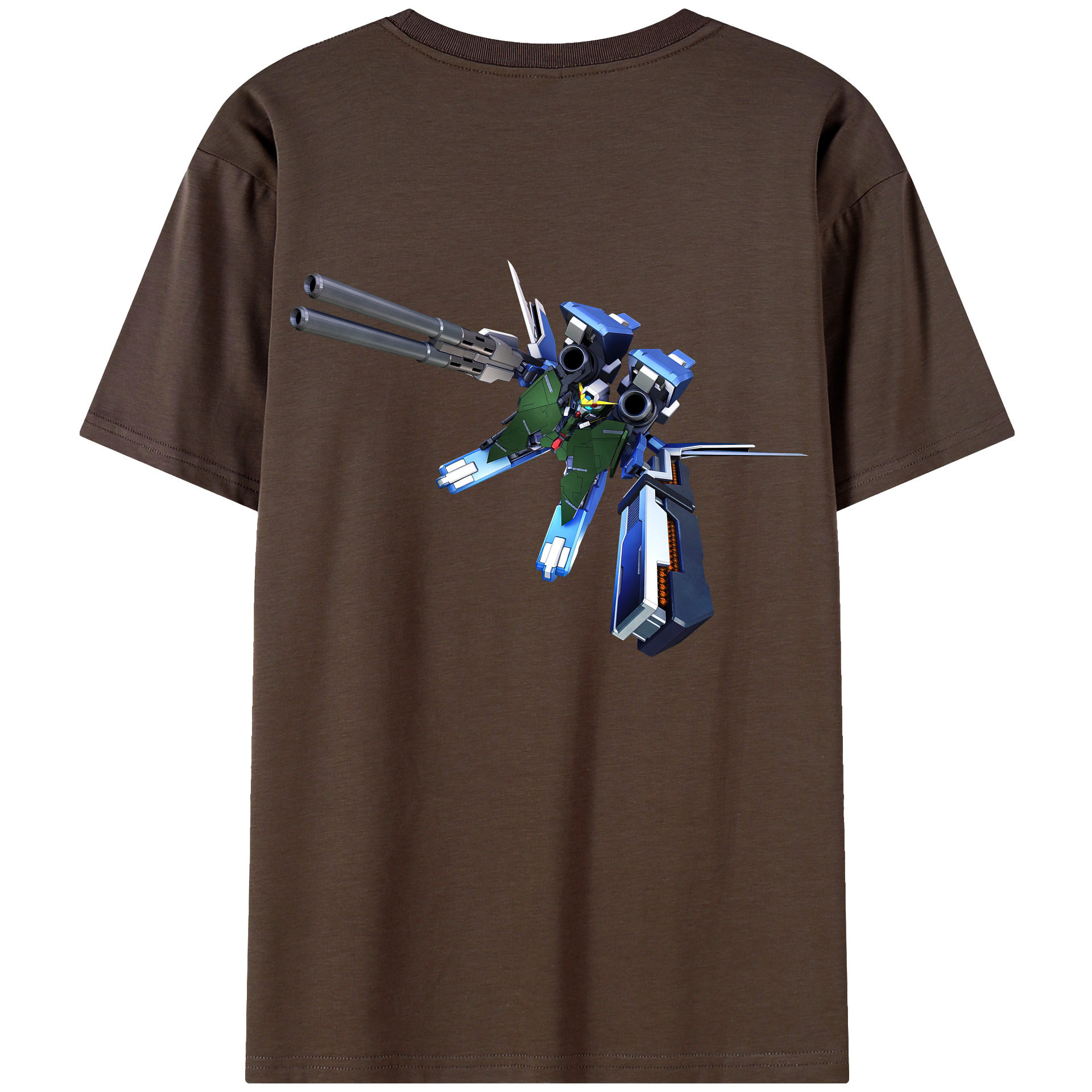 （画像用） 機動戦士ガンダム Mobile Suit Gundam 綿100％半袖Tシャツ（背面プリント）