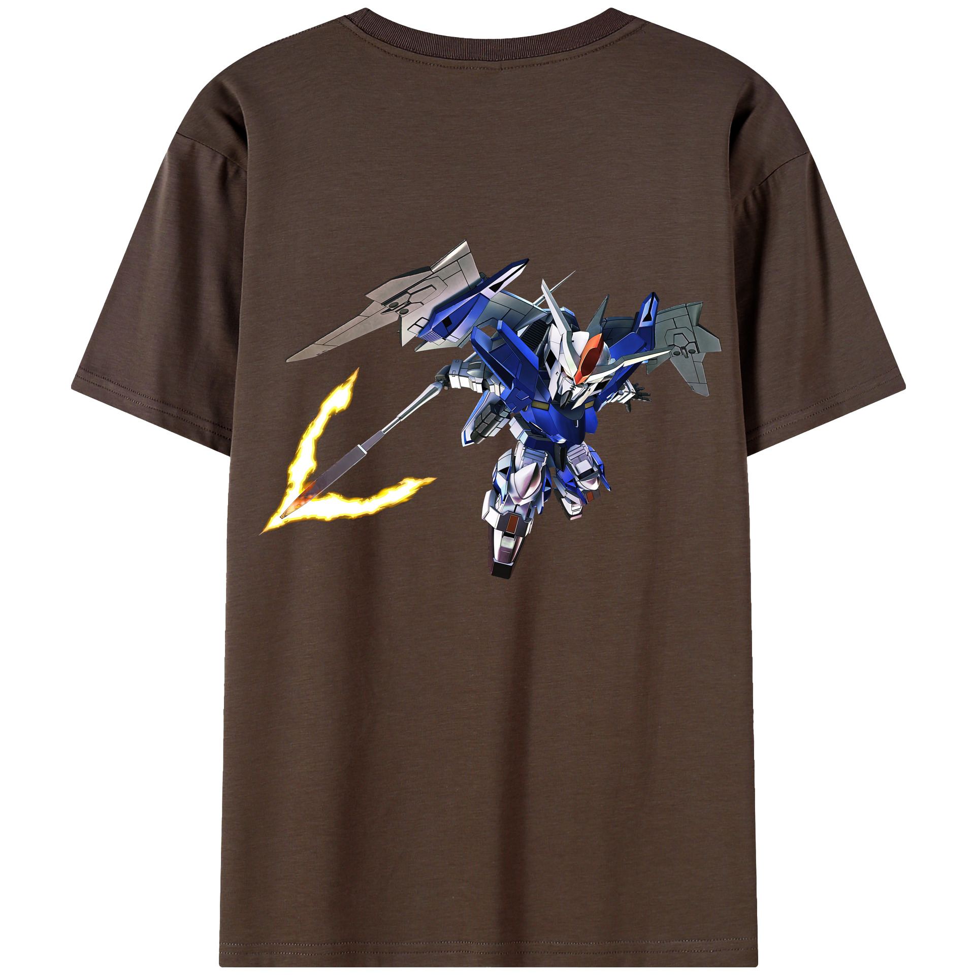 （画像用） 機動戦士ガンダム Mobile Suit Gundam 綿100％半袖Tシャツ（背面プリント）