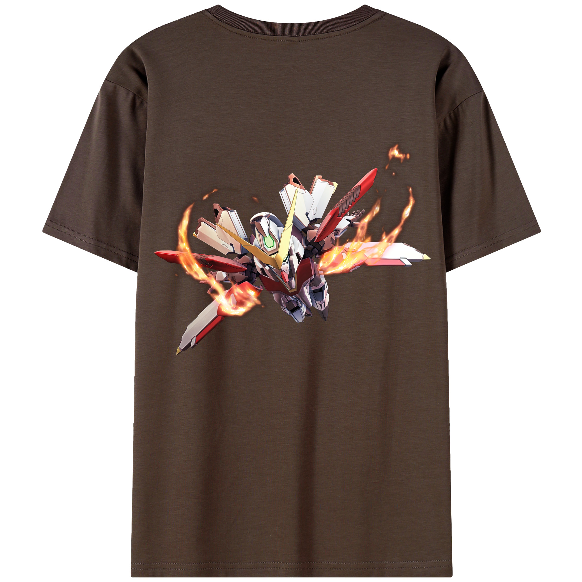 （画像用） 機動戦士ガンダム Mobile Suit Gundam 綿100％半袖Tシャツ（背面プリント）