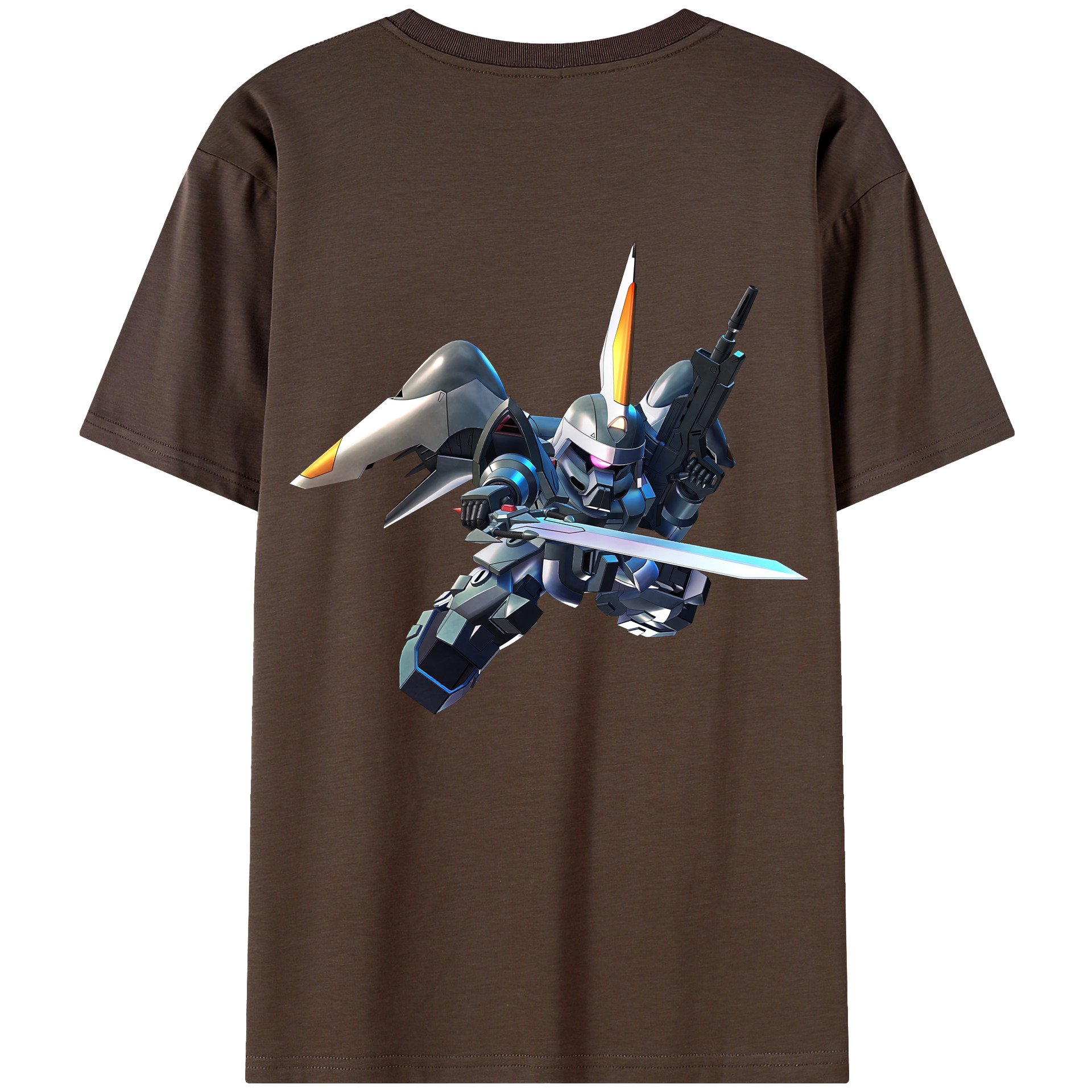 （画像用） 機動戦士ガンダム Mobile Suit Gundam 綿100％半袖Tシャツ（背面プリント）