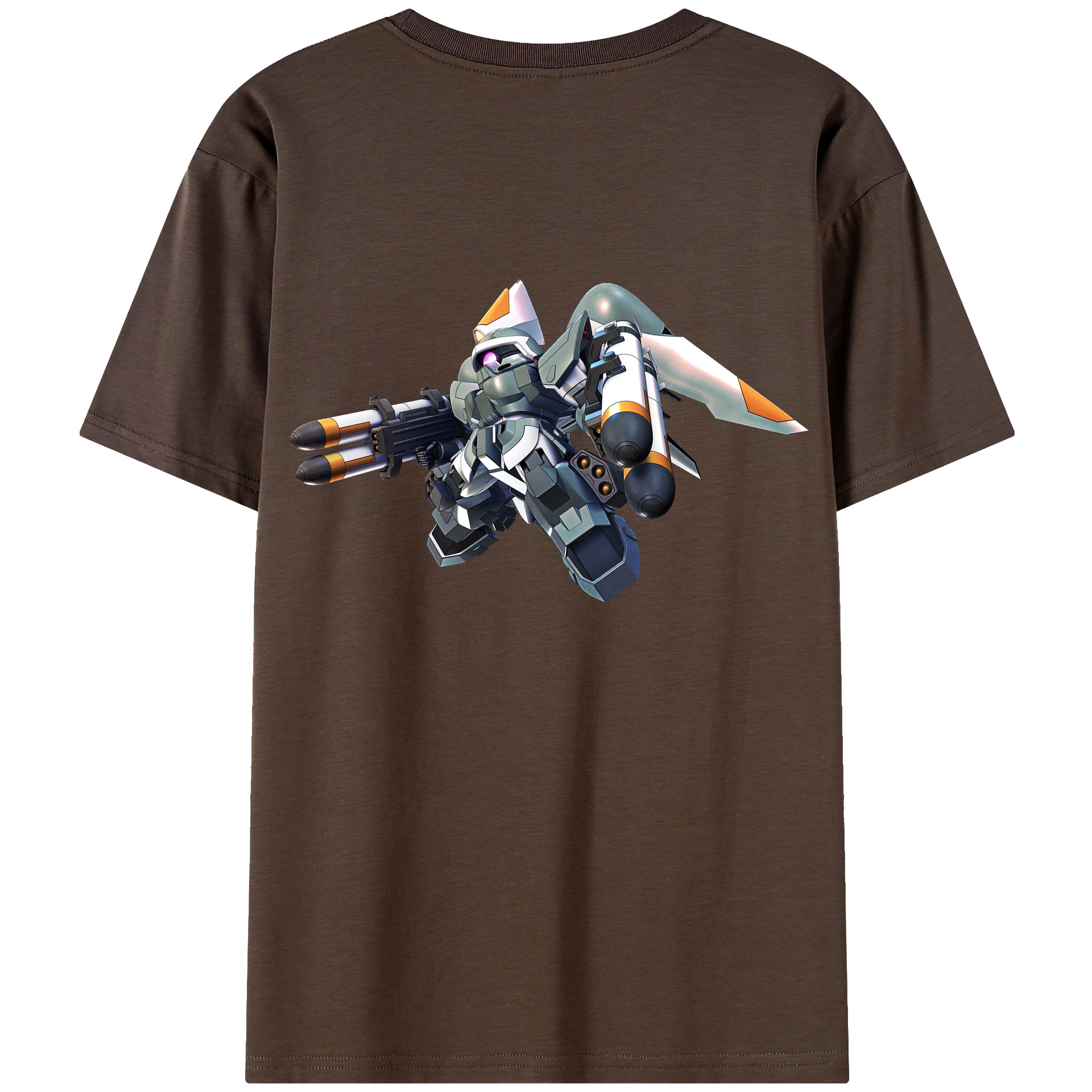 （画像用） 機動戦士ガンダム Mobile Suit Gundam 綿100％半袖Tシャツ（背面プリント）
