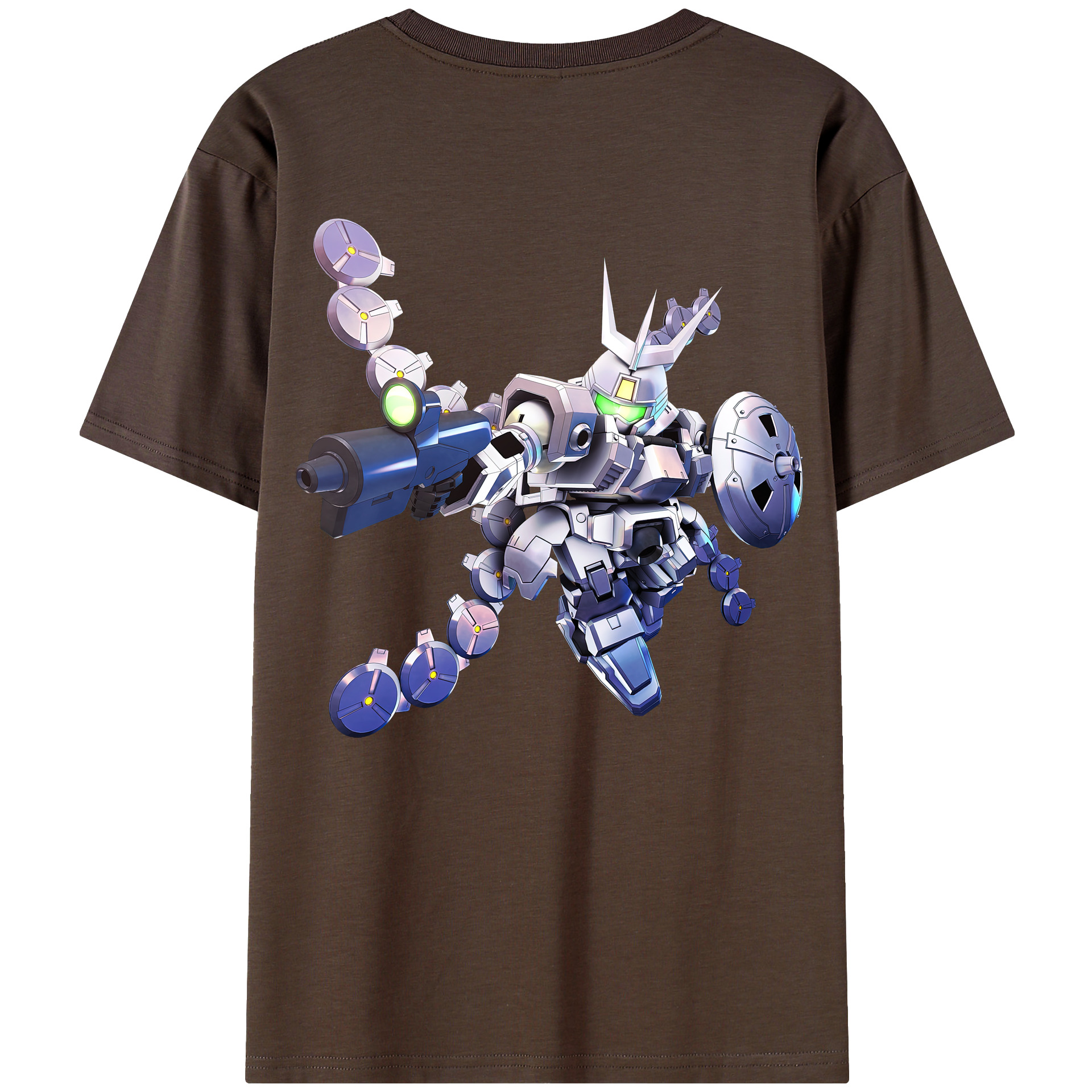 （画像用） 機動戦士ガンダム Mobile Suit Gundam 綿100％半袖Tシャツ（背面プリント）