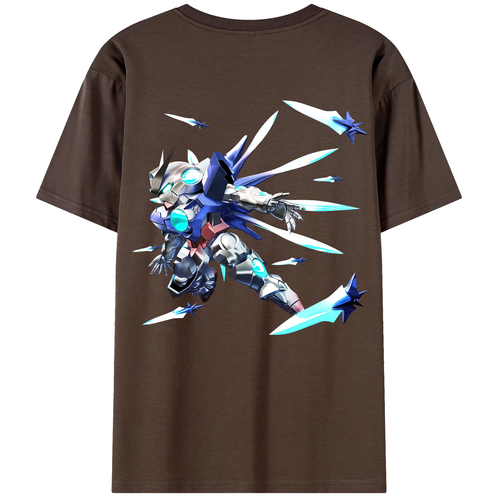 （画像用） 機動戦士ガンダム Mobile Suit Gundam 綿100％半袖Tシャツ（背面プリント）