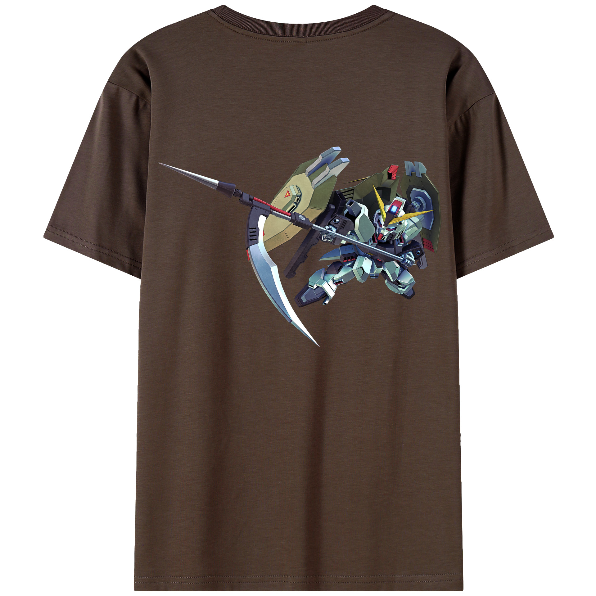 （画像用） 機動戦士ガンダム Mobile Suit Gundam 綿100％半袖Tシャツ（背面プリント）
