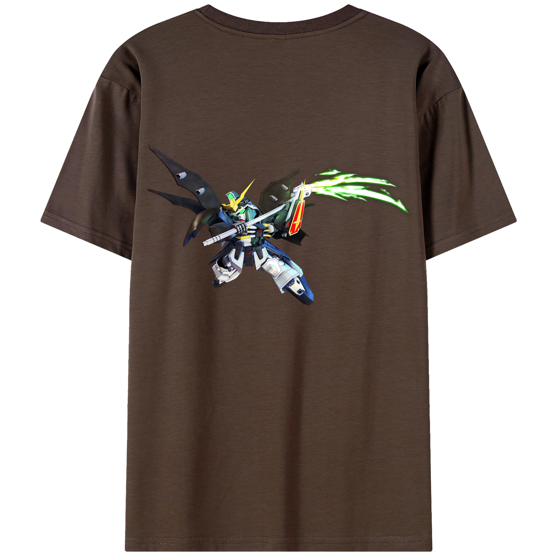 （画像用） 機動戦士ガンダム Mobile Suit Gundam 綿100％半袖Tシャツ（背面プリント）