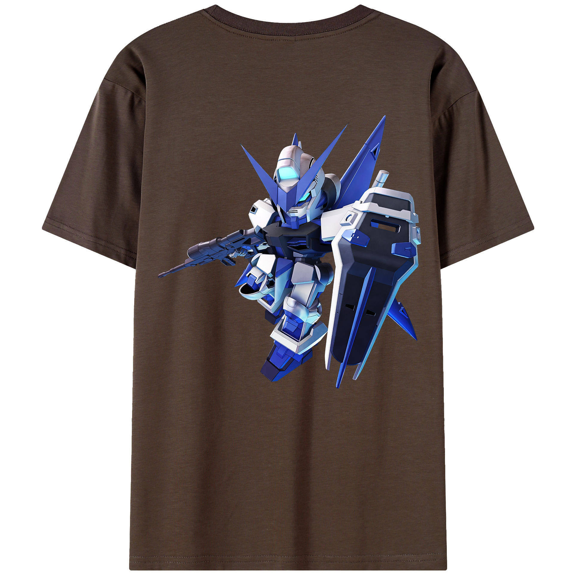 （画像用） 機動戦士ガンダム Mobile Suit Gundam 綿100％半袖Tシャツ（背面プリント）