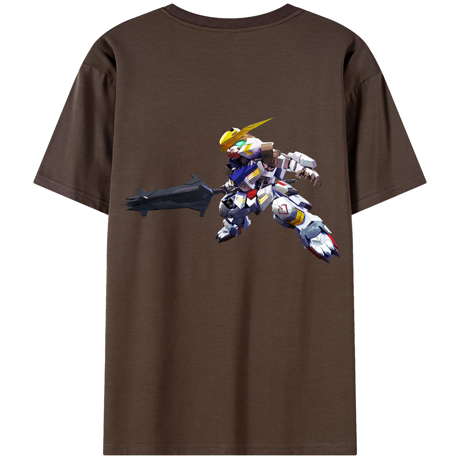 （画像用） 機動戦士ガンダム Mobile Suit Gundam 綿100％半袖Tシャツ（背面プリント）