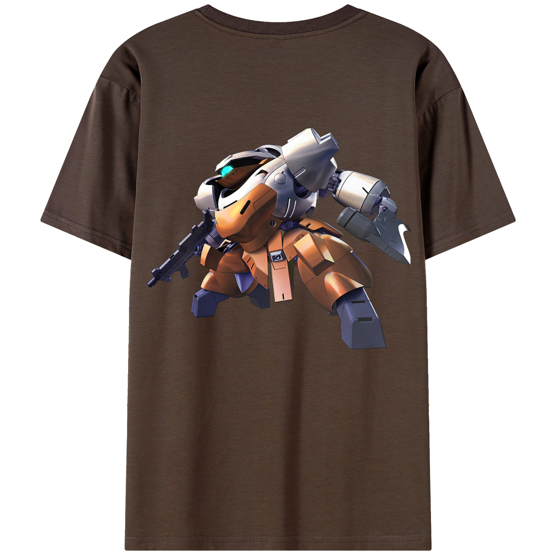 （画像用） 機動戦士ガンダム Mobile Suit Gundam 綿100％半袖Tシャツ（背面プリント）