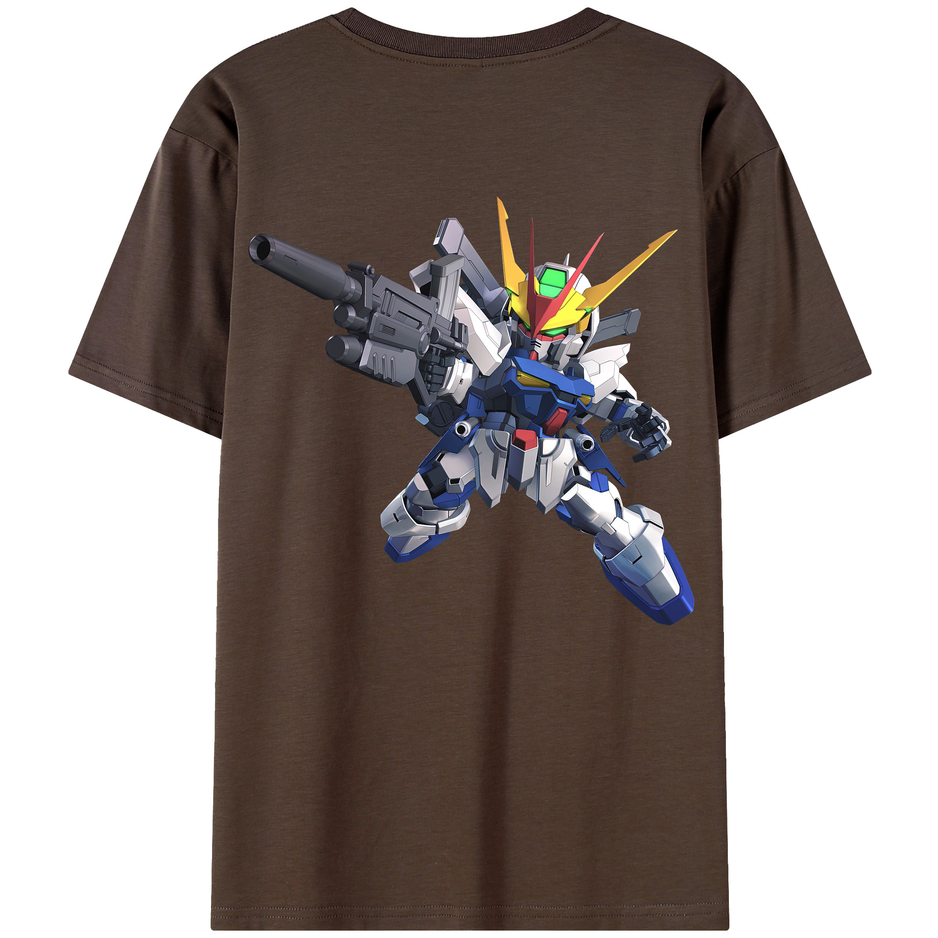 （画像用） 機動戦士ガンダム Mobile Suit Gundam 綿100％半袖Tシャツ（背面プリント）
