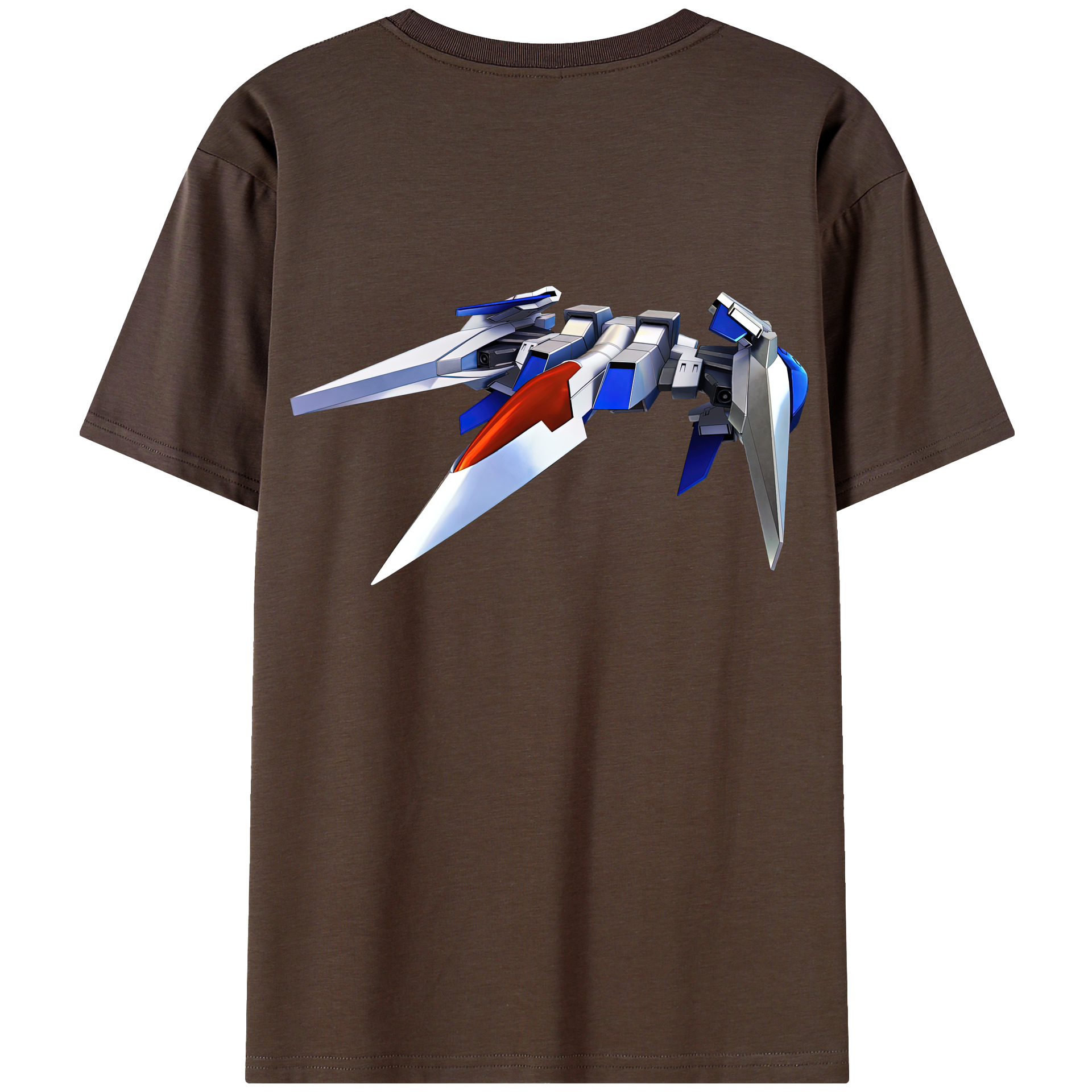 （画像用） 機動戦士ガンダム Mobile Suit Gundam 綿100％半袖Tシャツ（背面プリント）