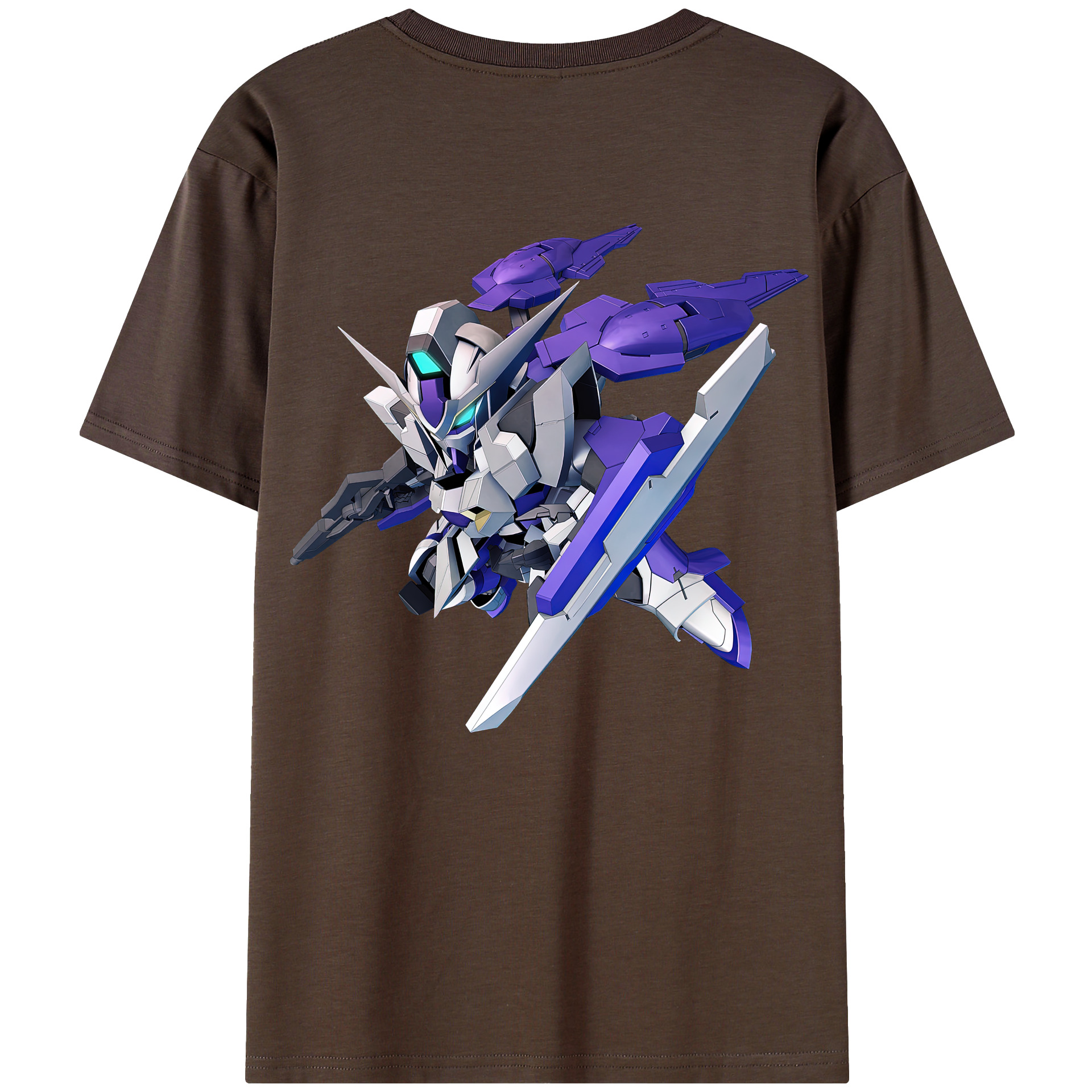 （画像用） 機動戦士ガンダム Mobile Suit Gundam 綿100％半袖Tシャツ（背面プリント）