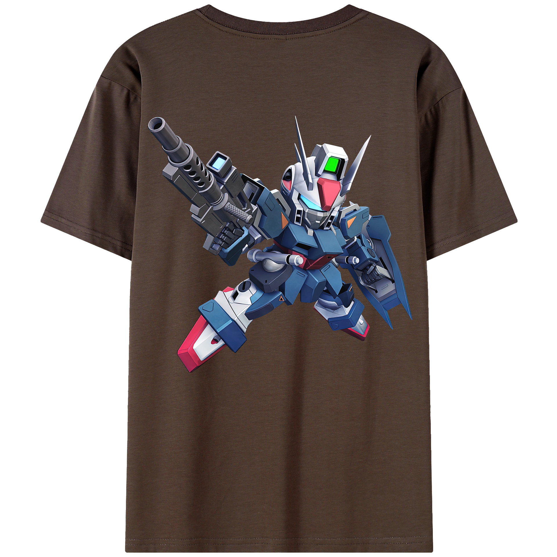 （画像用） 機動戦士ガンダム Mobile Suit Gundam 綿100％半袖Tシャツ（背面プリント）