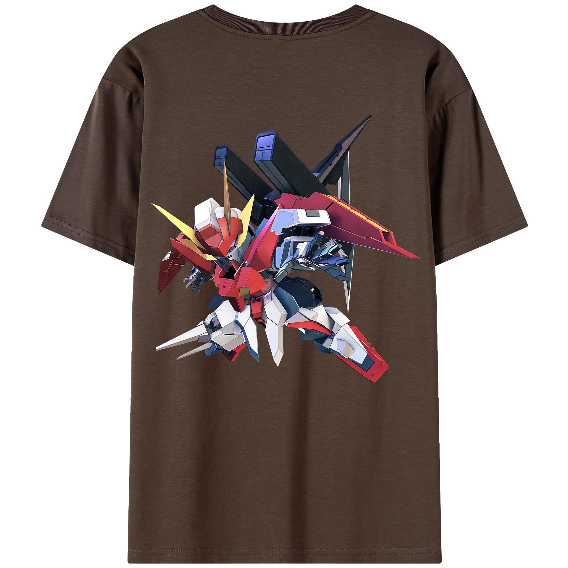 （画像用） 機動戦士ガンダム Mobile Suit Gundam 綿100％半袖Tシャツ（背面プリント）