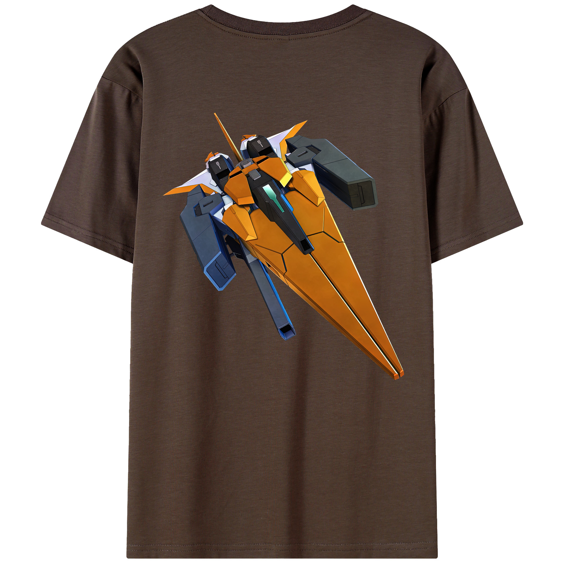 （画像用） 機動戦士ガンダム Mobile Suit Gundam 綿100％半袖Tシャツ（背面プリント）