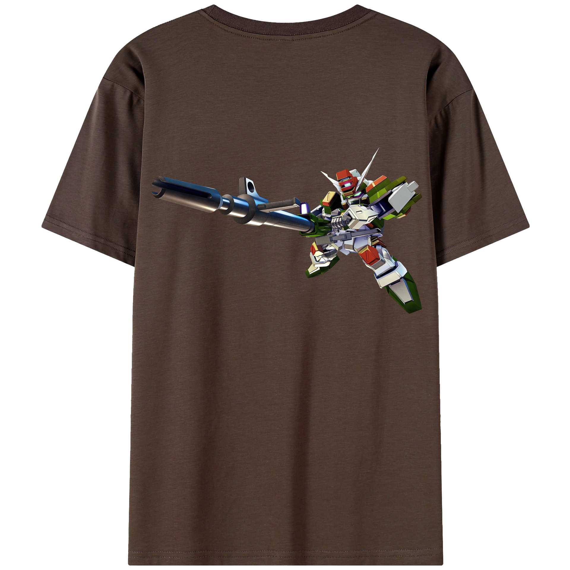 （画像用） 機動戦士ガンダム Mobile Suit Gundam 綿100％半袖Tシャツ（背面プリント）