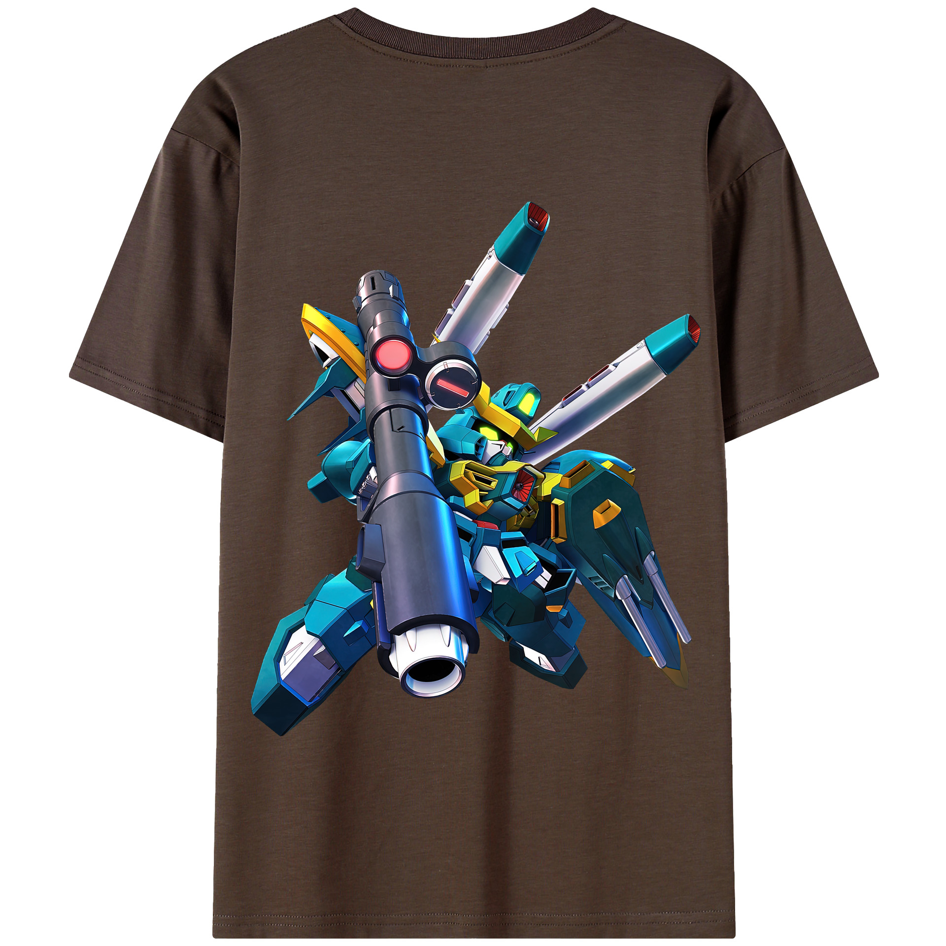 （画像用） 機動戦士ガンダム Mobile Suit Gundam 綿100％半袖Tシャツ（背面プリント）