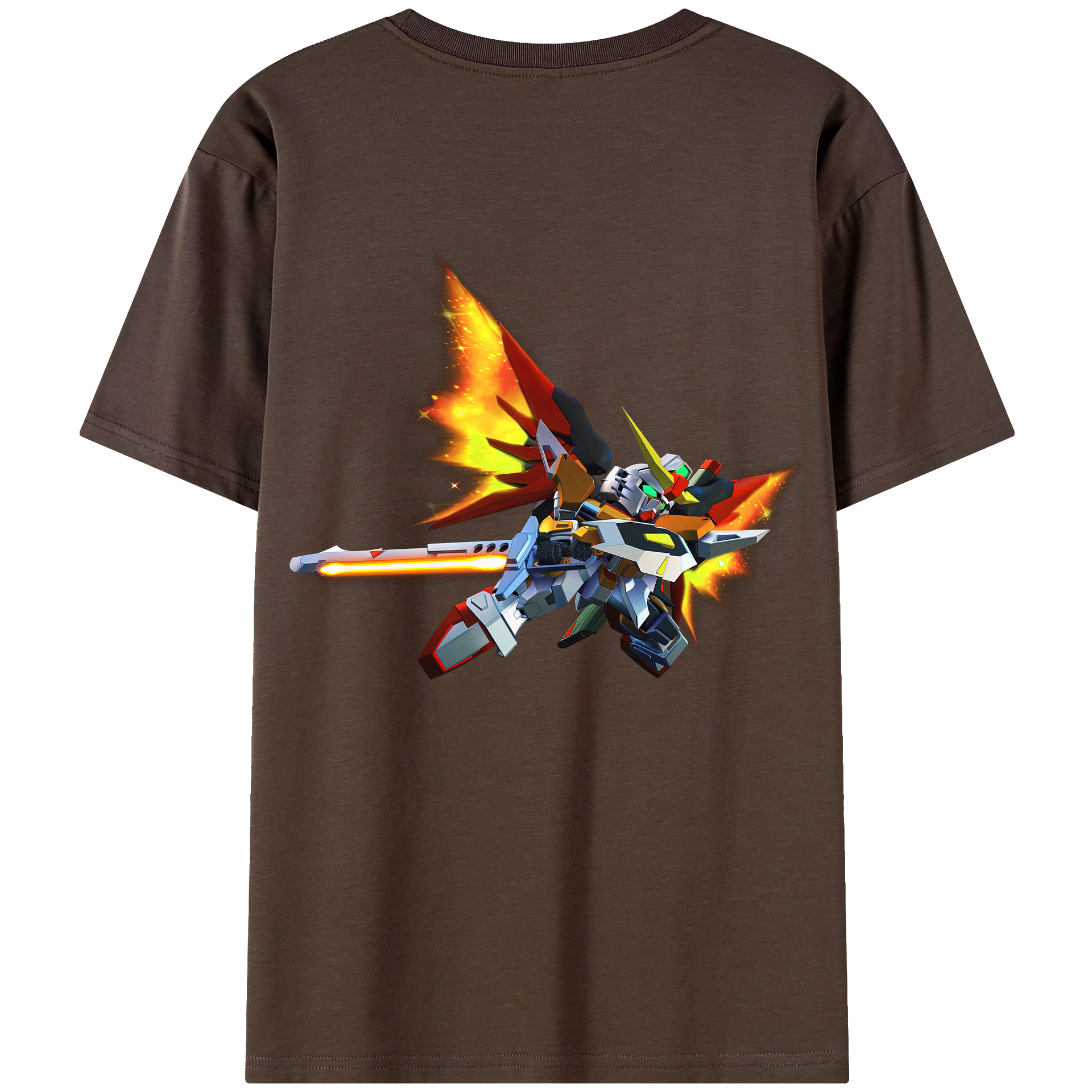 （画像用） 機動戦士ガンダム Mobile Suit Gundam 綿100％半袖Tシャツ（背面プリント）