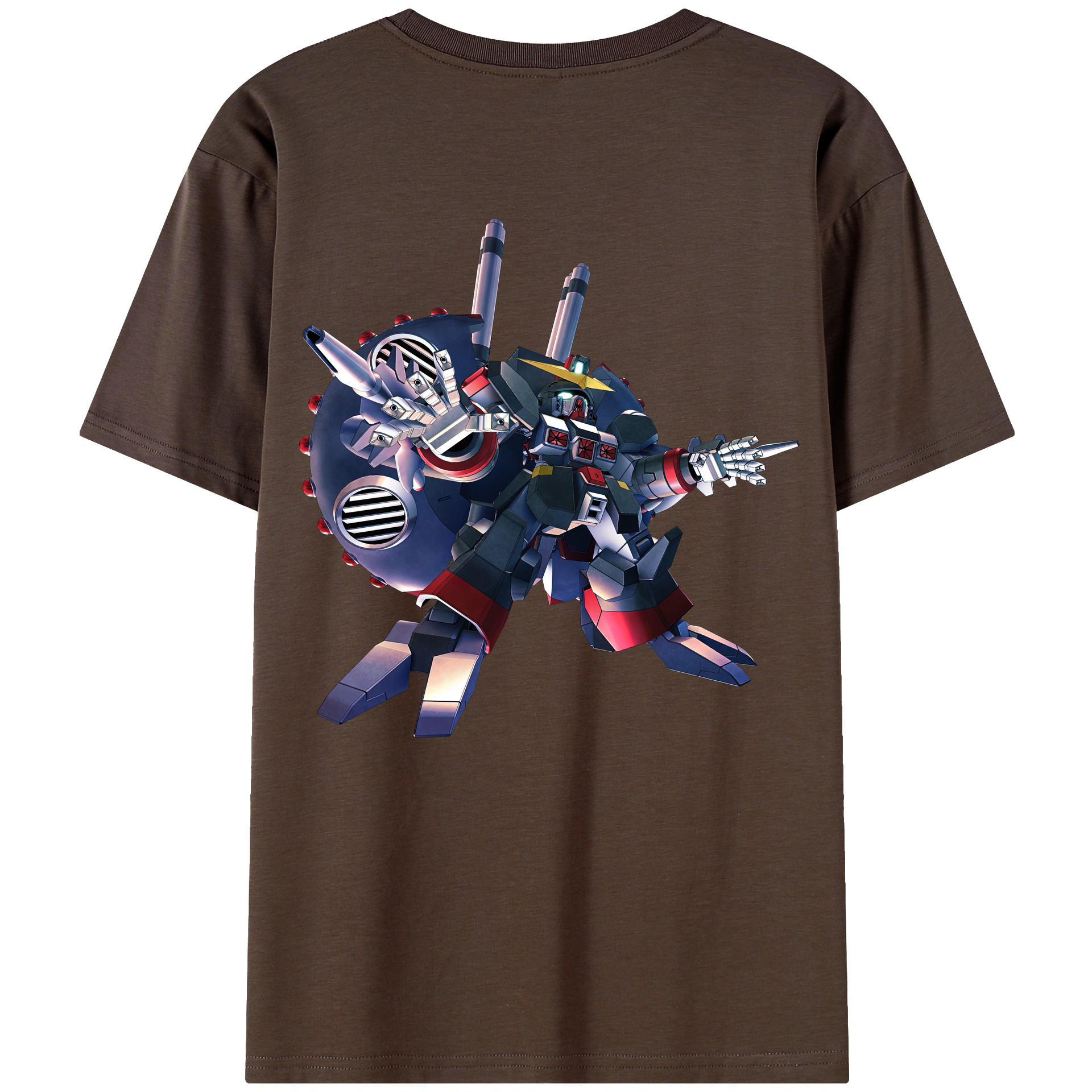 （画像用） 機動戦士ガンダム Mobile Suit Gundam 綿100％半袖Tシャツ（背面プリント）