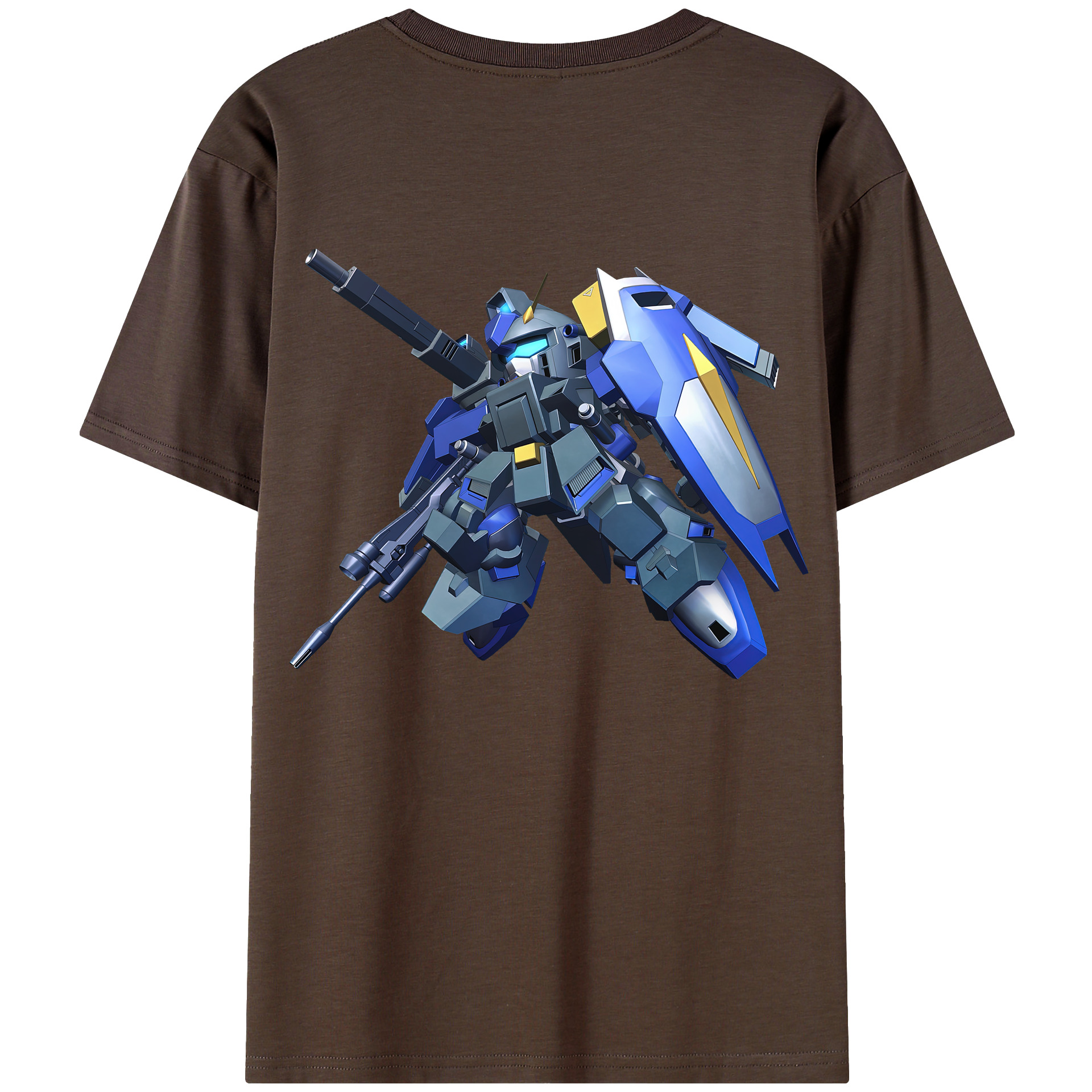 （画像用） 機動戦士ガンダム Mobile Suit Gundam 綿100％半袖Tシャツ（背面プリント）
