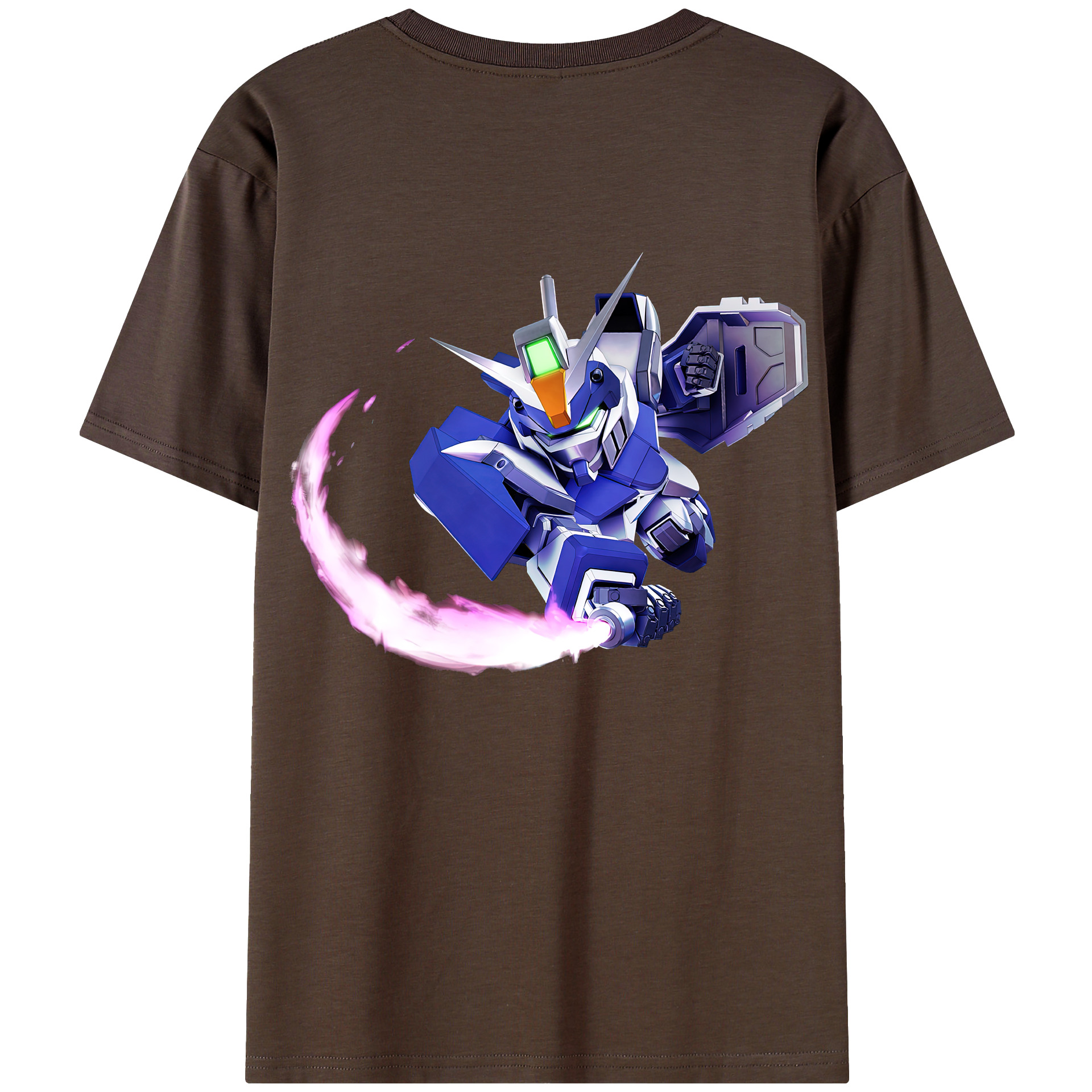 （画像用） 機動戦士ガンダム Mobile Suit Gundam 綿100％半袖Tシャツ（背面プリント）