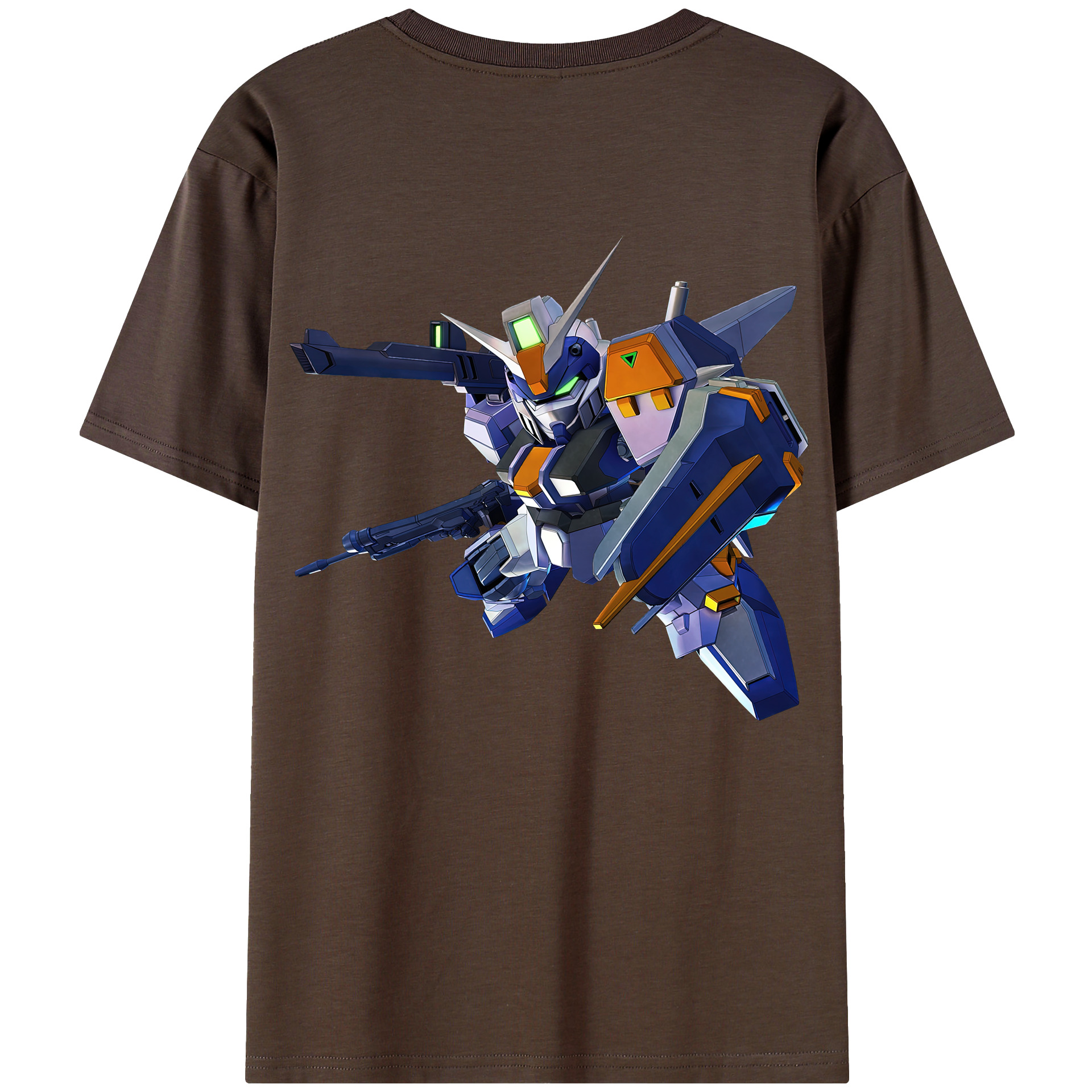 （画像用） 機動戦士ガンダム Mobile Suit Gundam 綿100％半袖Tシャツ（背面プリント）