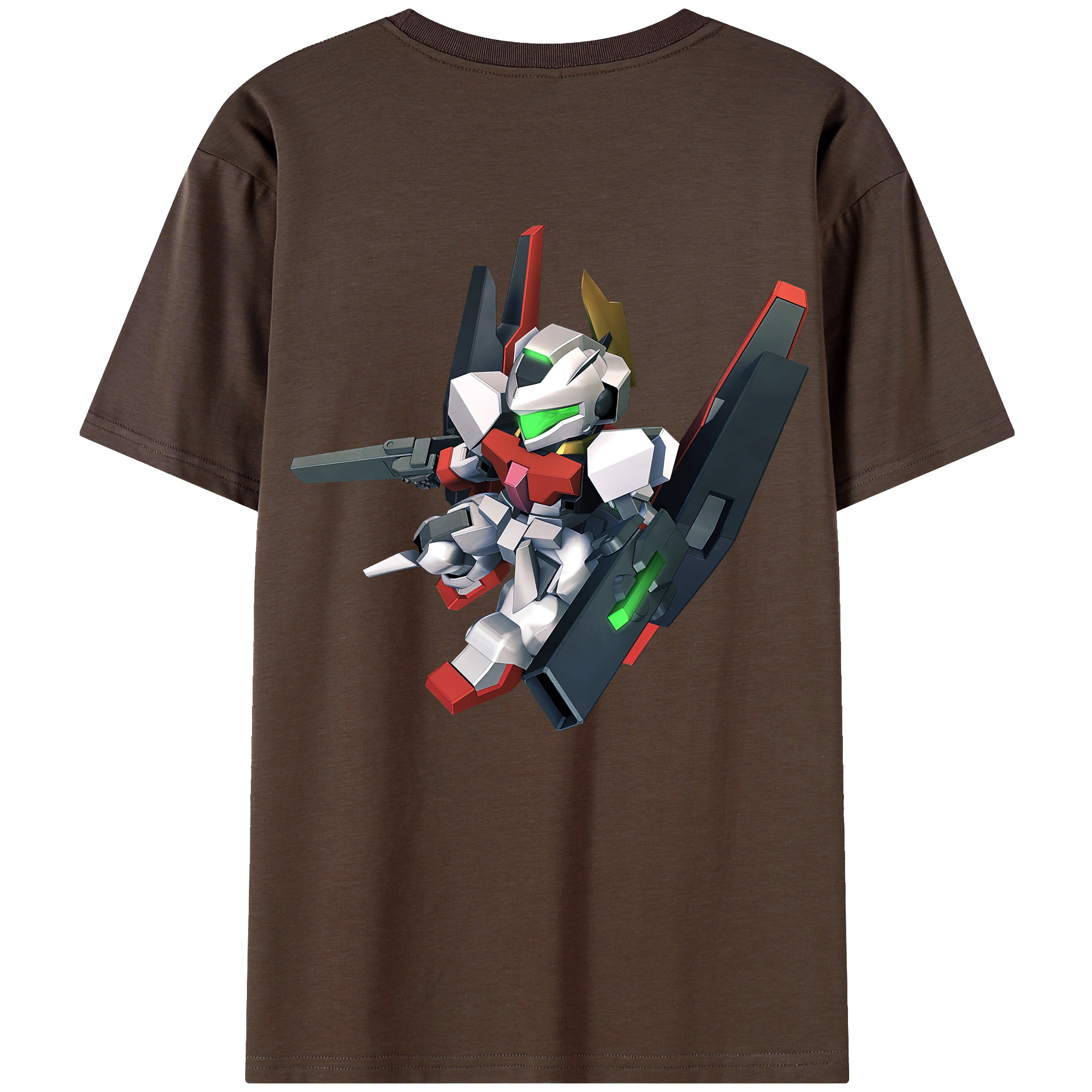 （画像用） 機動戦士ガンダム Mobile Suit Gundam 綿100％半袖Tシャツ（背面プリント）