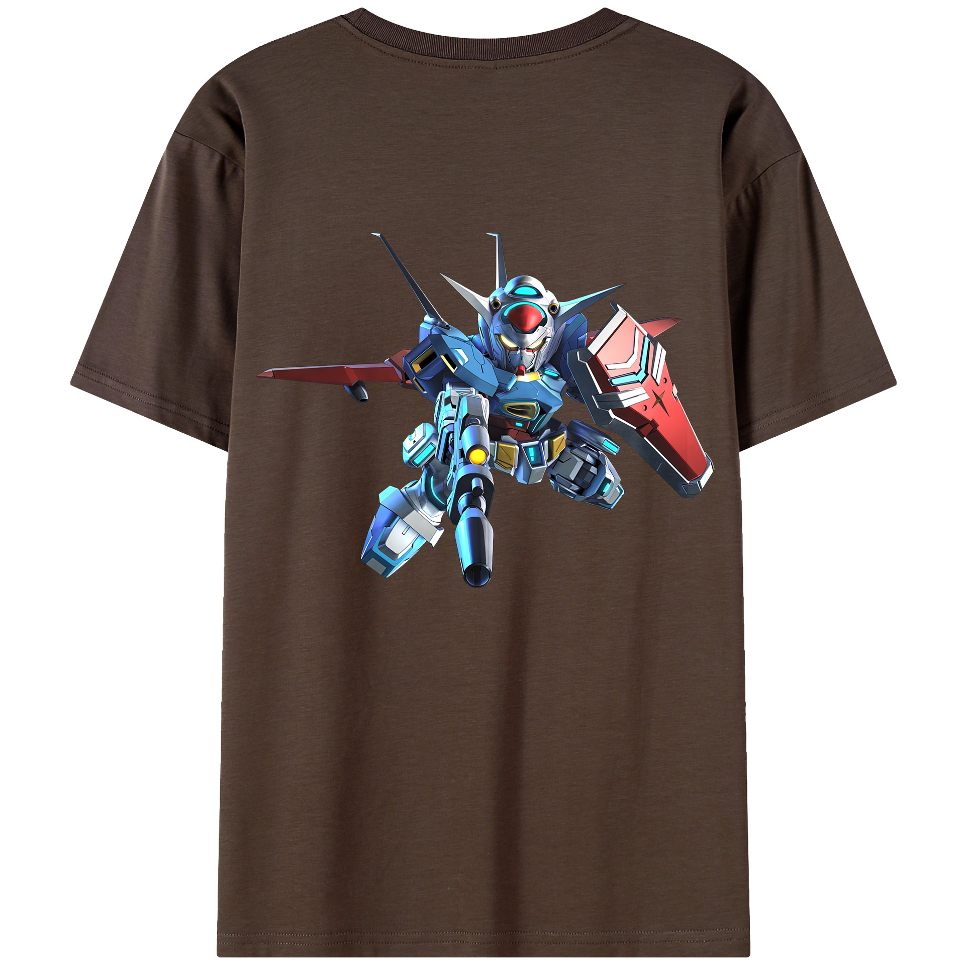 （画像用） 機動戦士ガンダム Mobile Suit Gundam 綿100％半袖Tシャツ（背面プリント）