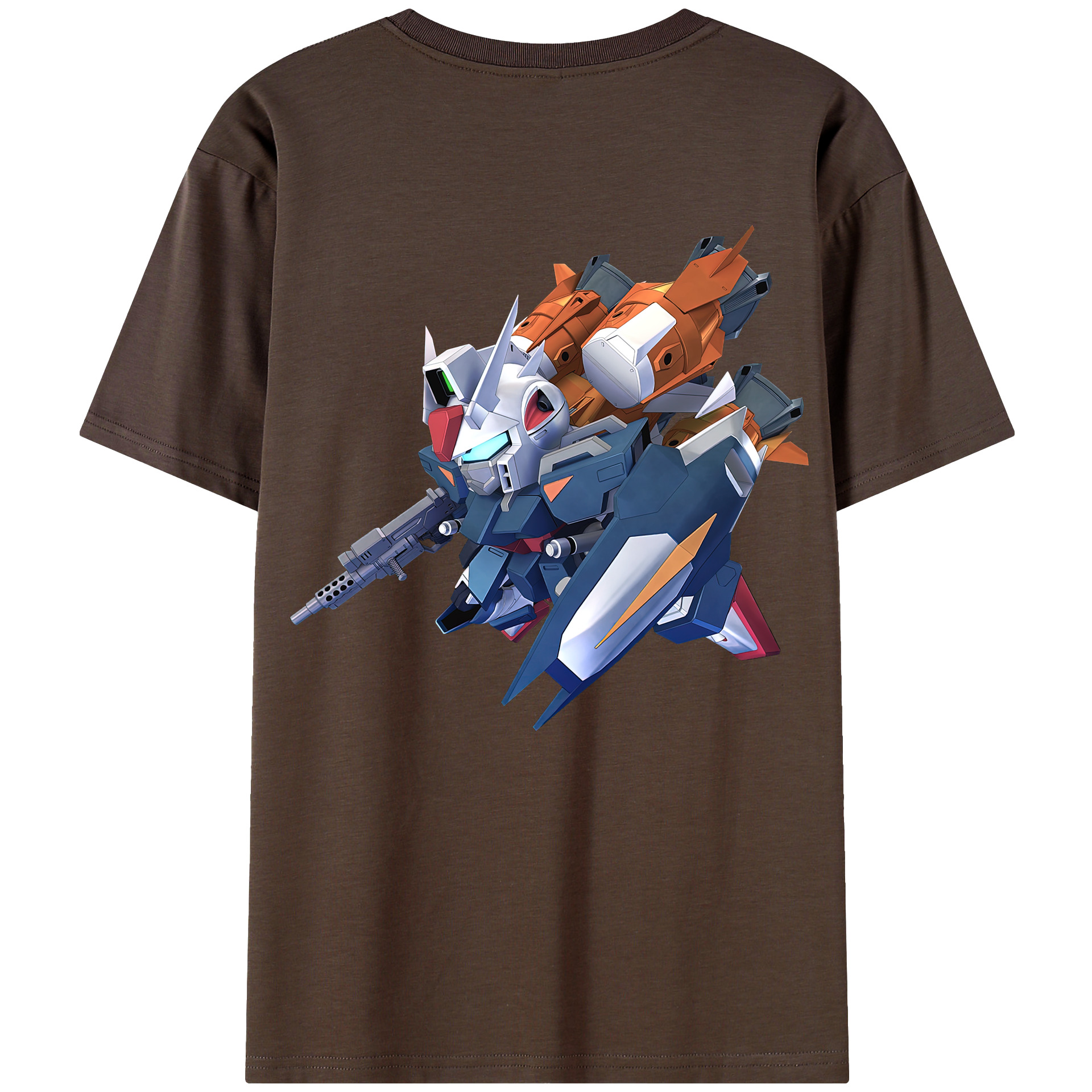 （画像用） 機動戦士ガンダム Mobile Suit Gundam 綿100％半袖Tシャツ（背面プリント）