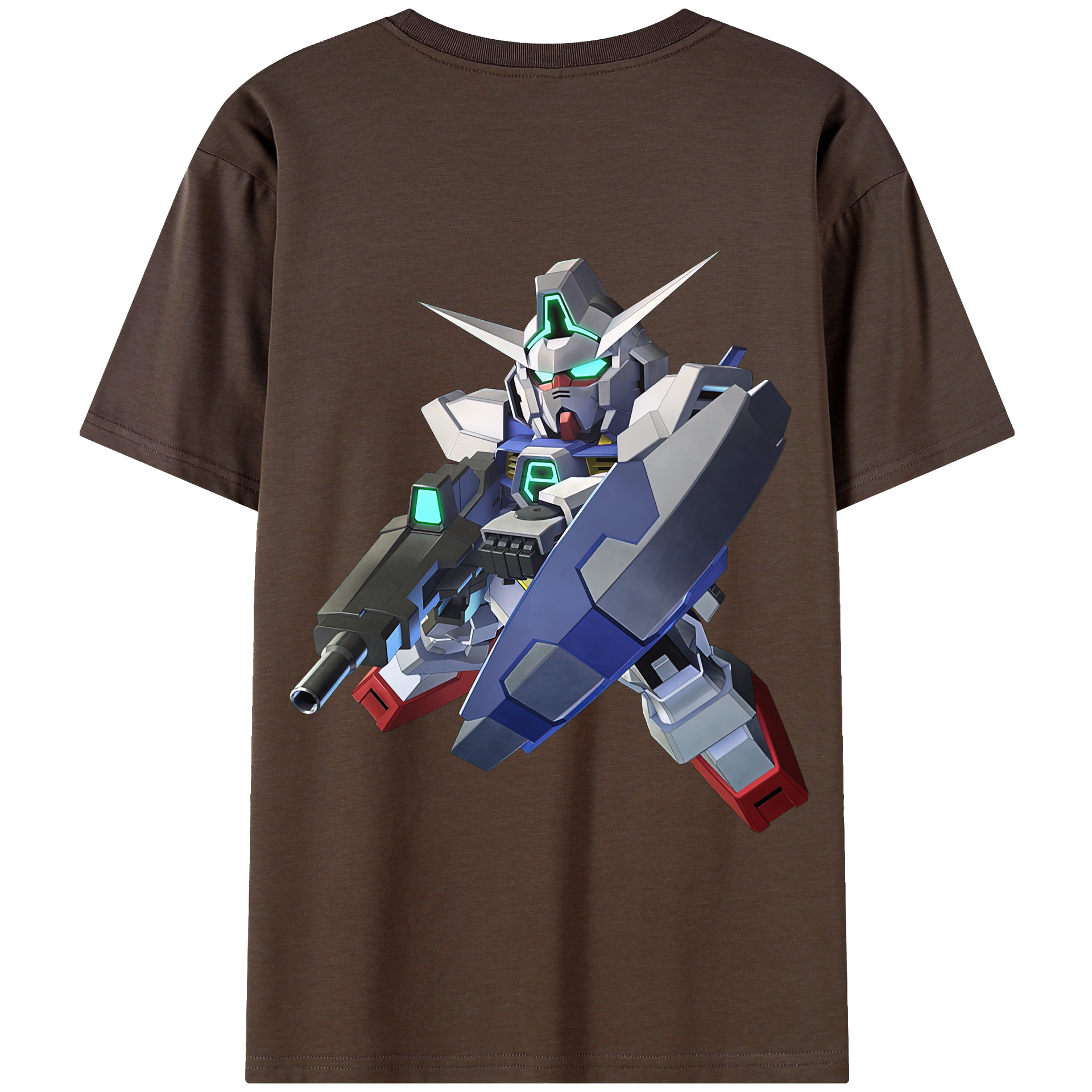 （画像用） 機動戦士ガンダム Mobile Suit Gundam 綿100％半袖Tシャツ（背面プリント）