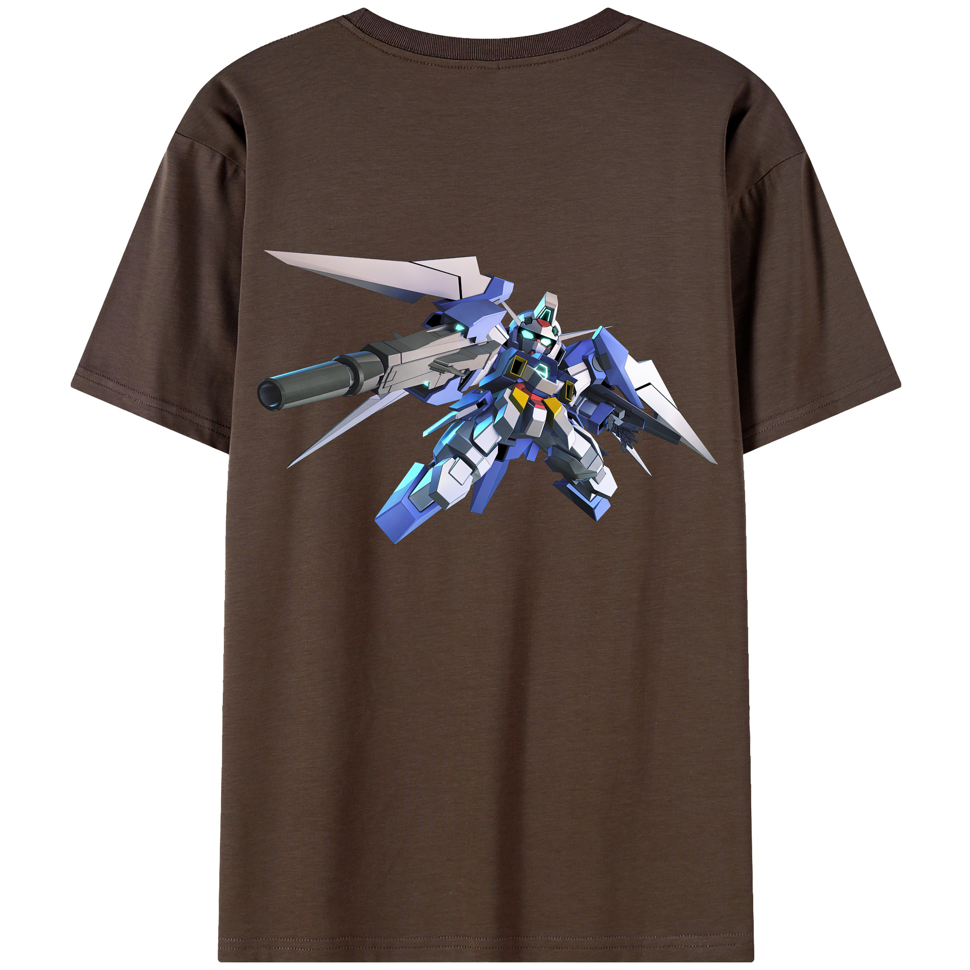 （画像用） 機動戦士ガンダム Mobile Suit Gundam 綿100％半袖Tシャツ（背面プリント）