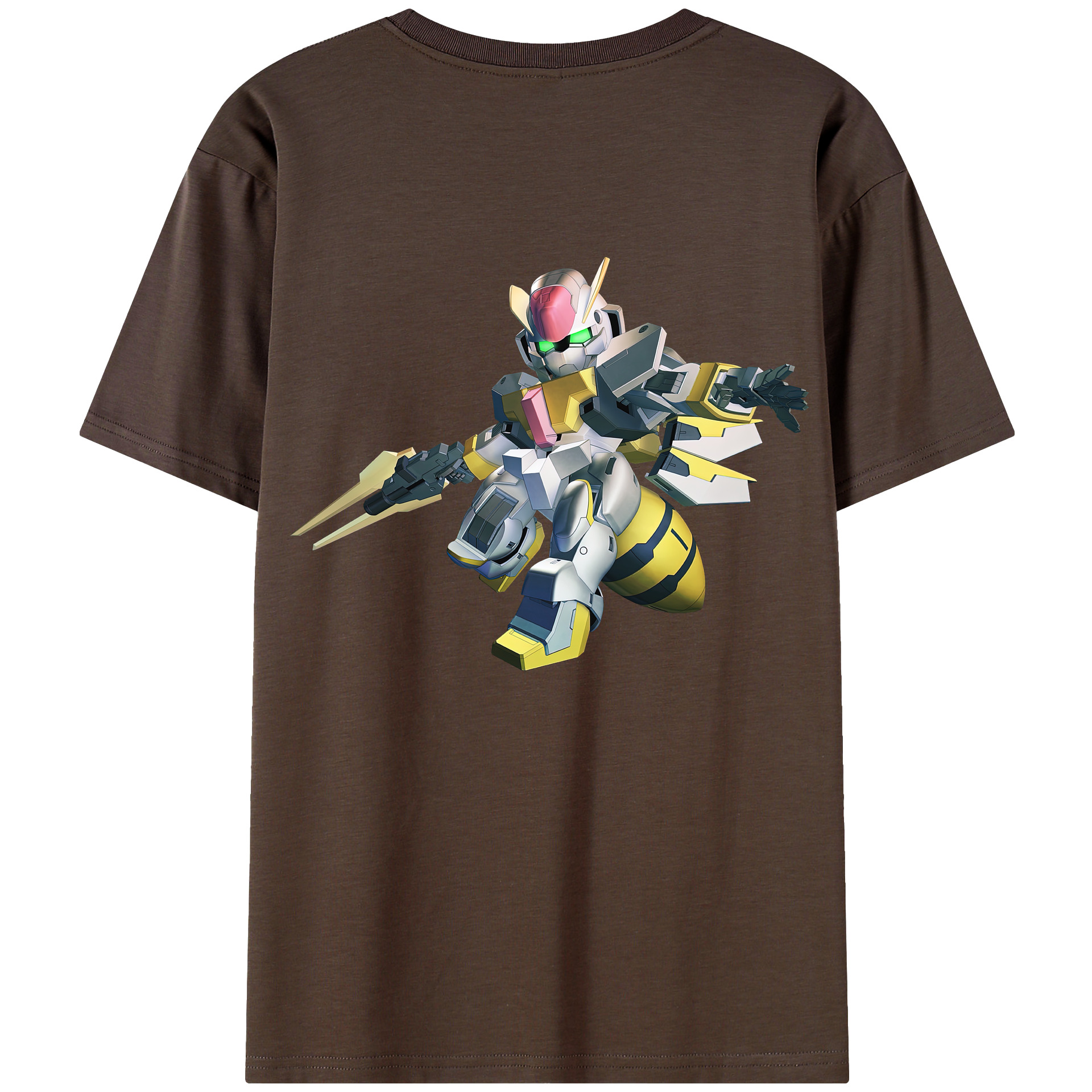 （画像用） 機動戦士ガンダム Mobile Suit Gundam 綿100％半袖Tシャツ（背面プリント）