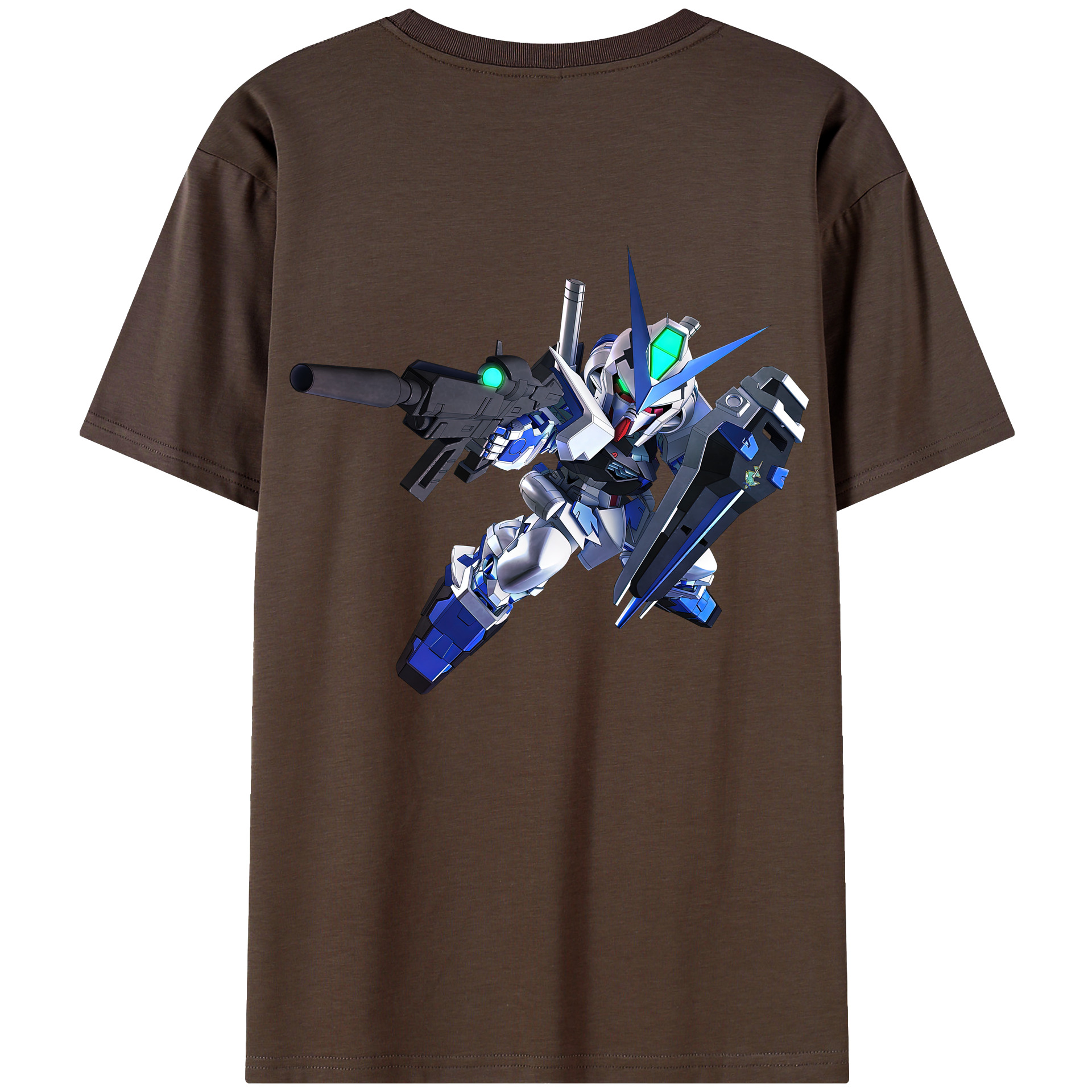 （画像用） 機動戦士ガンダム Mobile Suit Gundam 綿100％半袖Tシャツ（背面プリント）