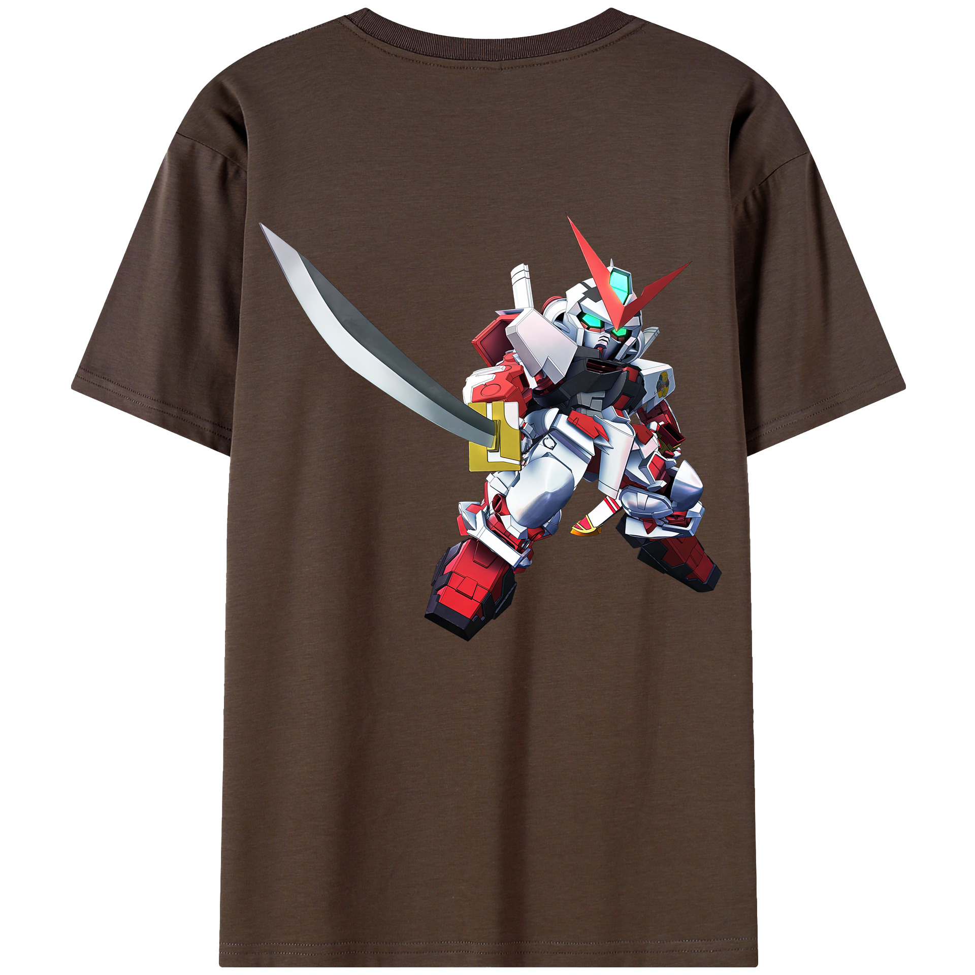 （画像用） 機動戦士ガンダム Mobile Suit Gundam 綿100％半袖Tシャツ（背面プリント）