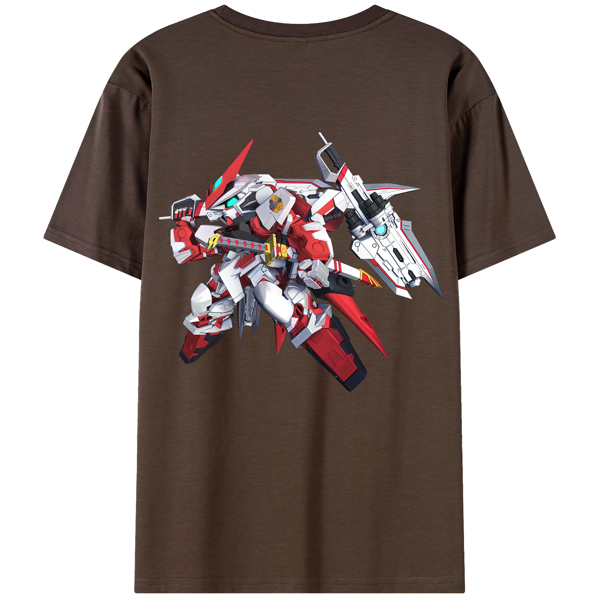 （画像用） 機動戦士ガンダム Mobile Suit Gundam 綿100％半袖Tシャツ（背面プリント）