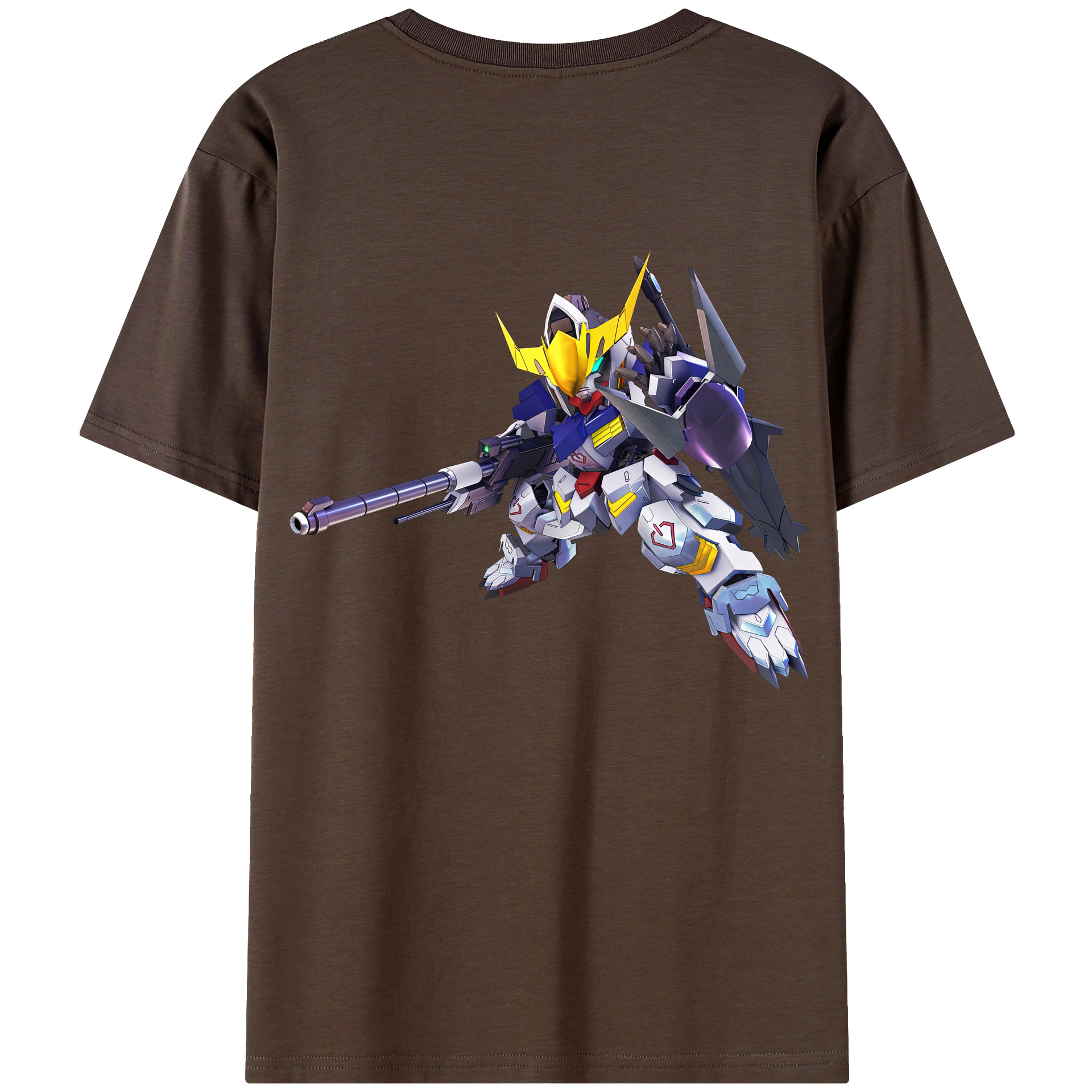 （画像用） 機動戦士ガンダム Mobile Suit Gundam 綿100％半袖Tシャツ（背面プリント）