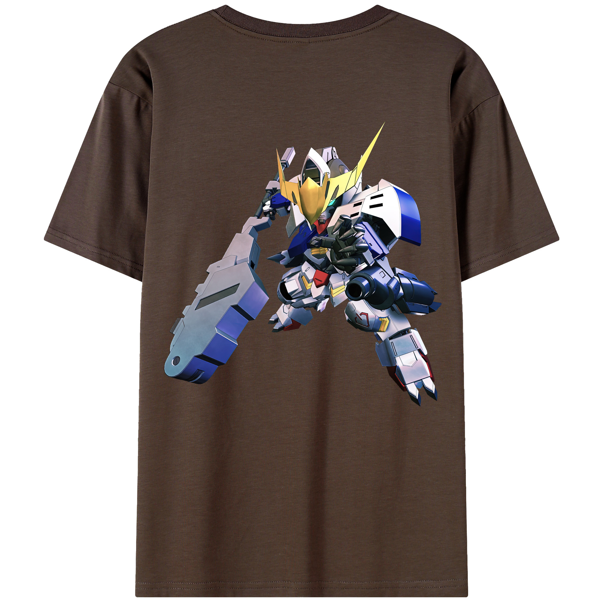 （画像用） 機動戦士ガンダム Mobile Suit Gundam 綿100％半袖Tシャツ（背面プリント）