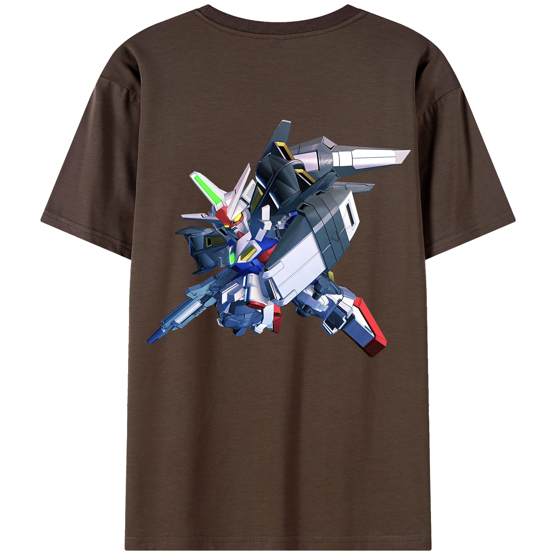 （画像用） 機動戦士ガンダム Mobile Suit Gundam 綿100％半袖Tシャツ（背面プリント）