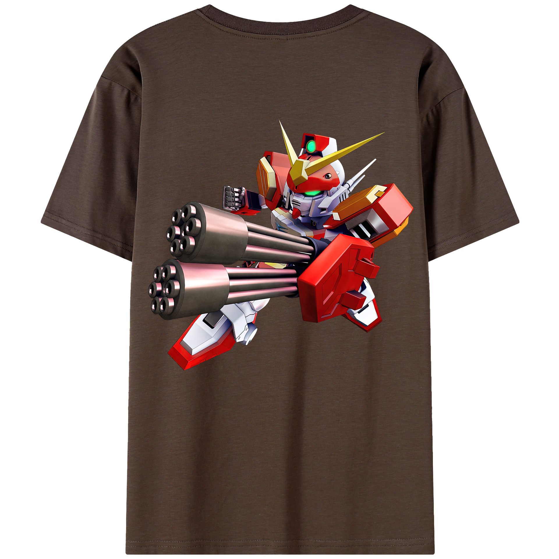 （画像用） 機動戦士ガンダム Mobile Suit Gundam 綿100％半袖Tシャツ（背面プリント）
