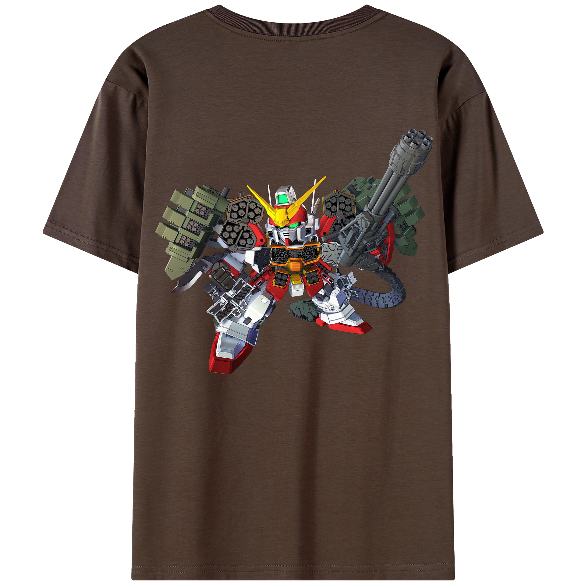 （画像用） 機動戦士ガンダム Mobile Suit Gundam 綿100％半袖Tシャツ（背面プリント）