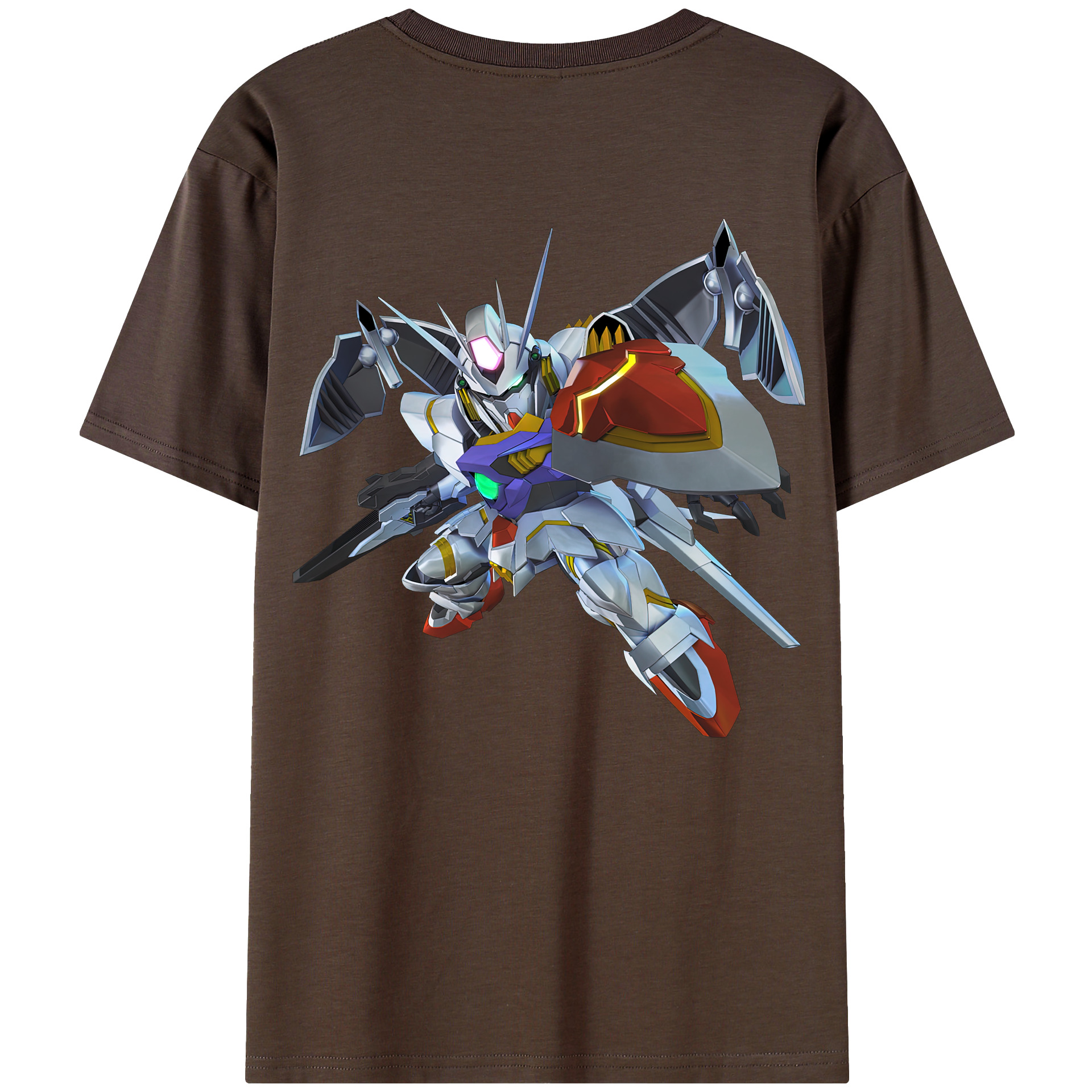 （画像用） 機動戦士ガンダム Mobile Suit Gundam 綿100％半袖Tシャツ（背面プリント）