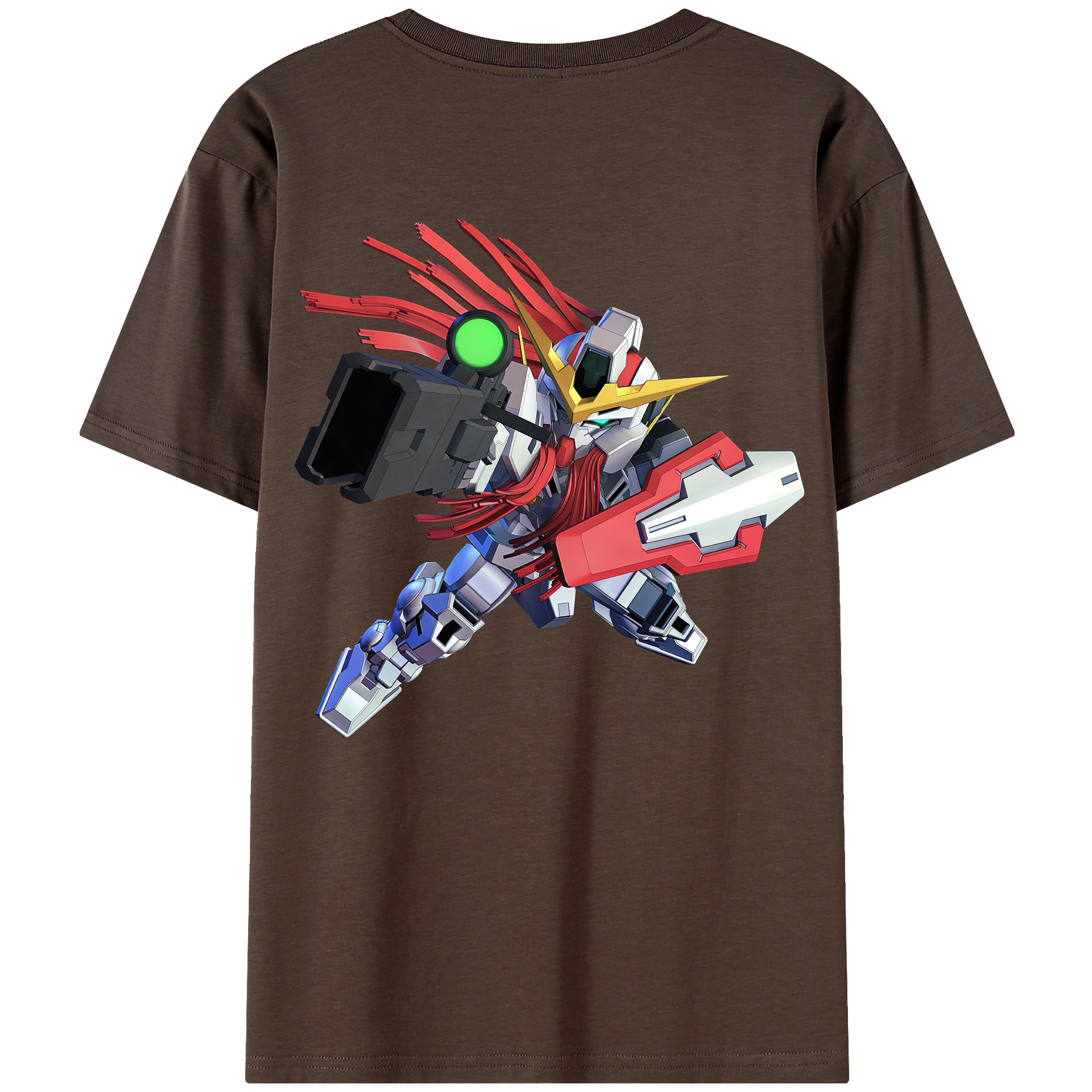 （画像用） 機動戦士ガンダム Mobile Suit Gundam 綿100％半袖Tシャツ（背面プリント）