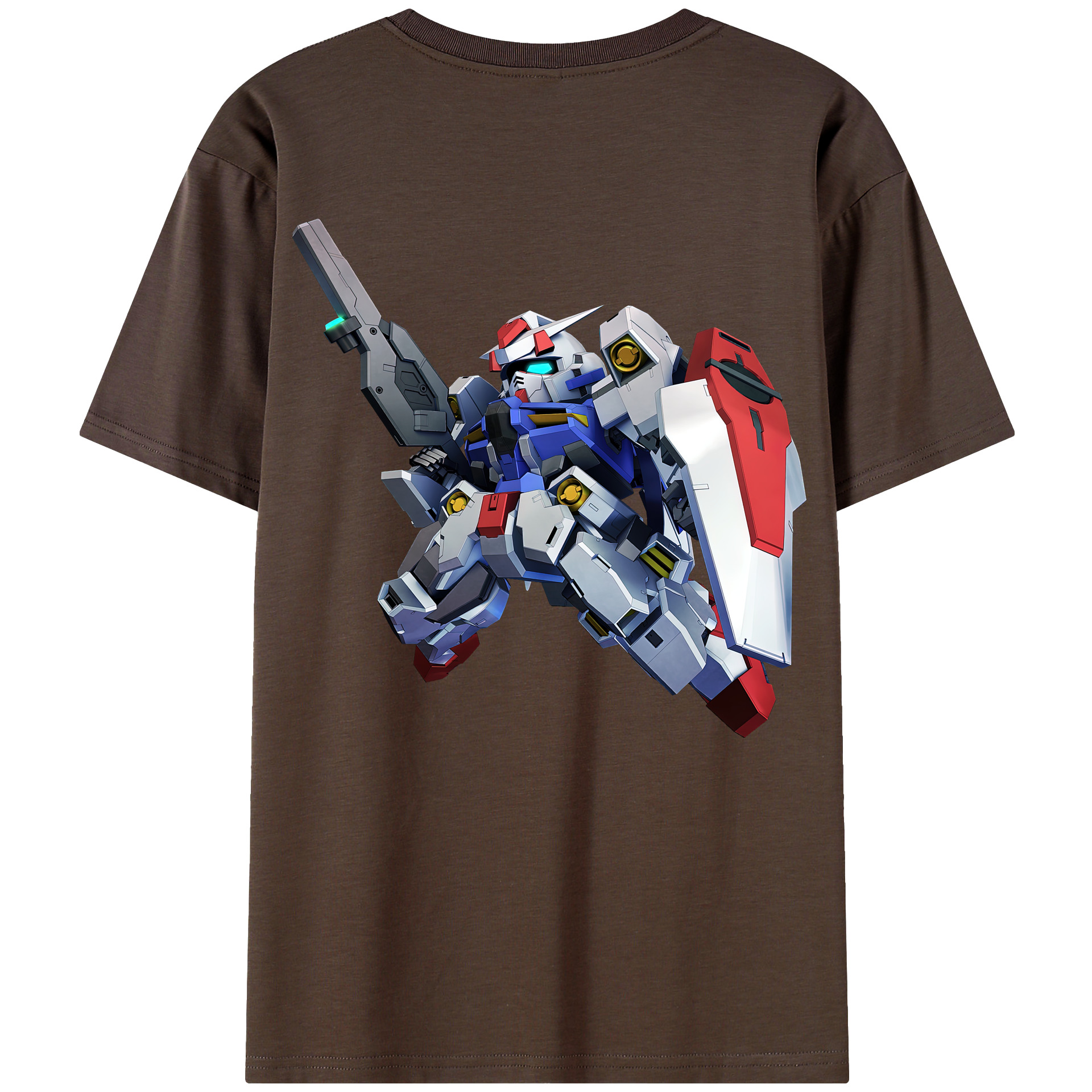 （画像用） 機動戦士ガンダム Mobile Suit Gundam 綿100％半袖Tシャツ（背面プリント）