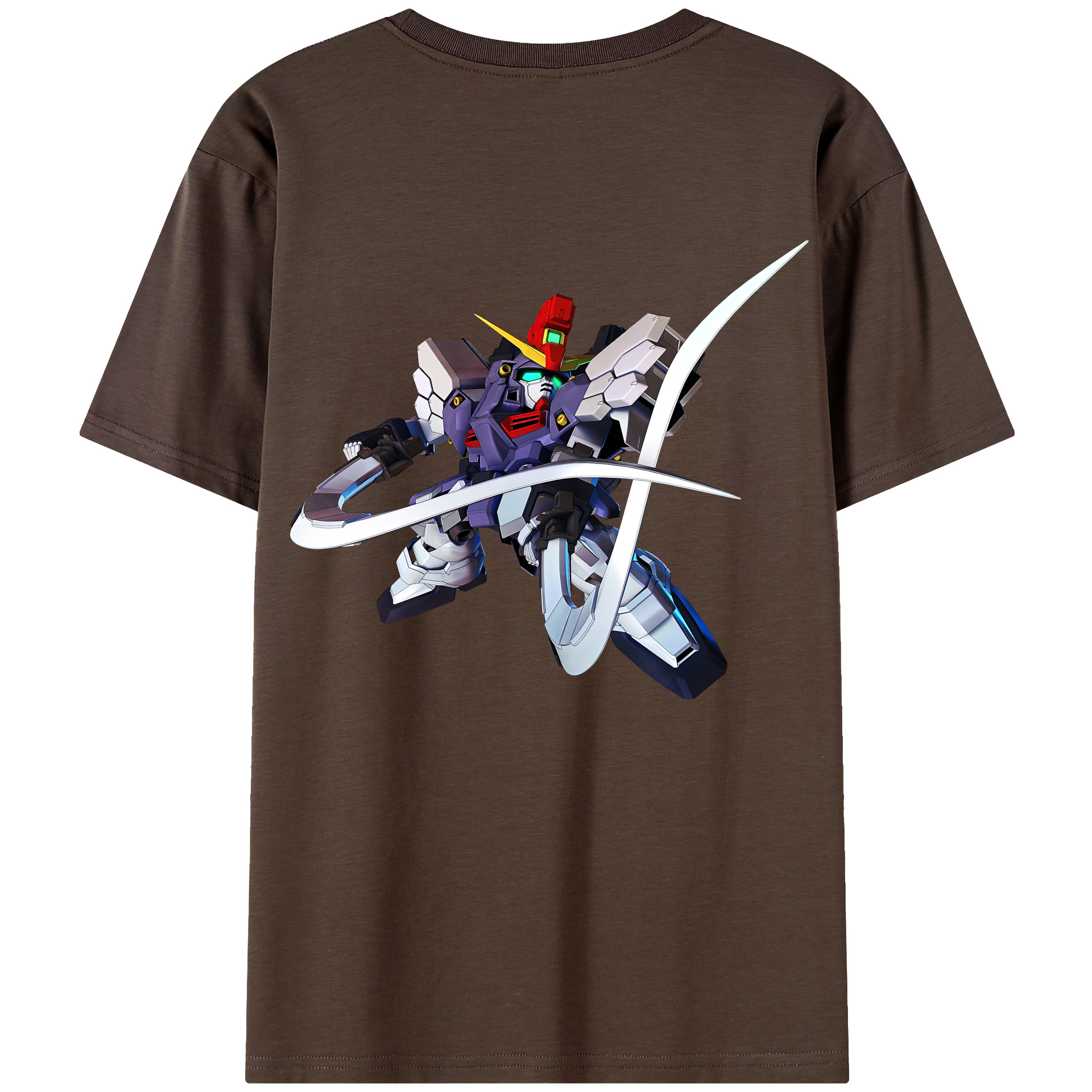 （画像用） 機動戦士ガンダム Mobile Suit Gundam 綿100％半袖Tシャツ（背面プリント）