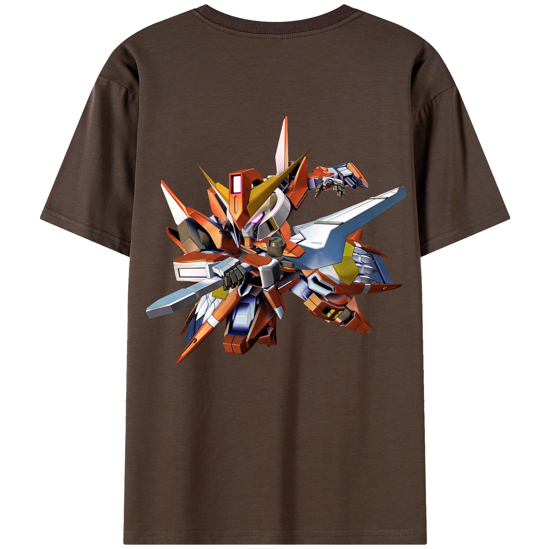（画像用） 機動戦士ガンダム Mobile Suit Gundam 綿100％半袖Tシャツ（背面プリント）