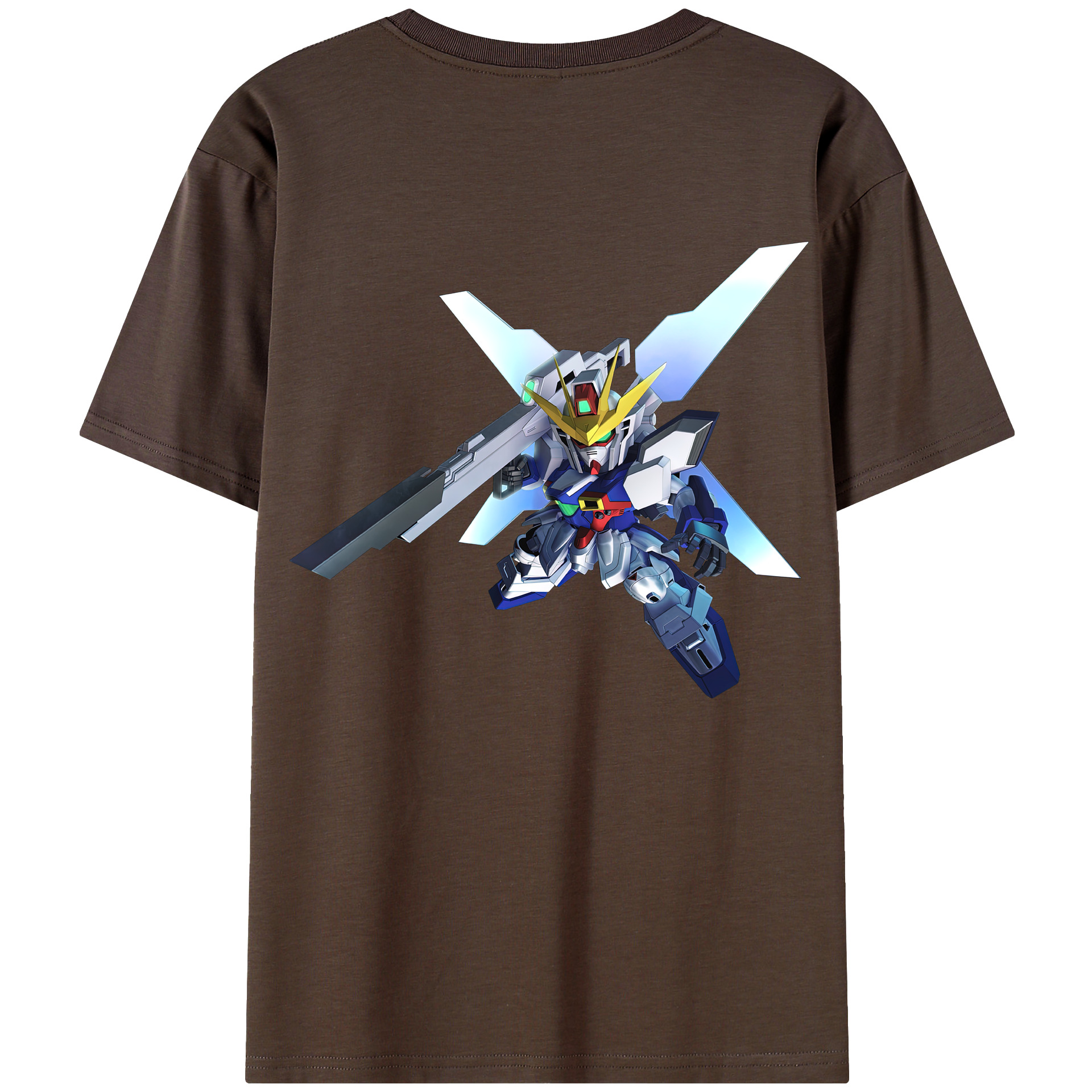 （画像用） 機動戦士ガンダム Mobile Suit Gundam 綿100％半袖Tシャツ（背面プリント）