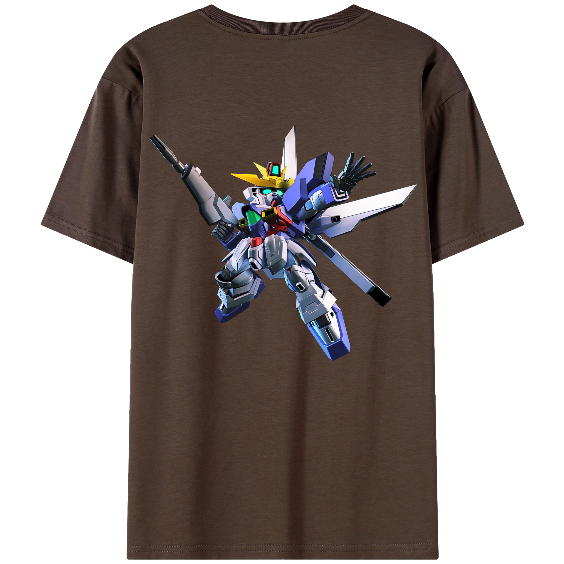 （画像用） 機動戦士ガンダム Mobile Suit Gundam 綿100％半袖Tシャツ（背面プリント）